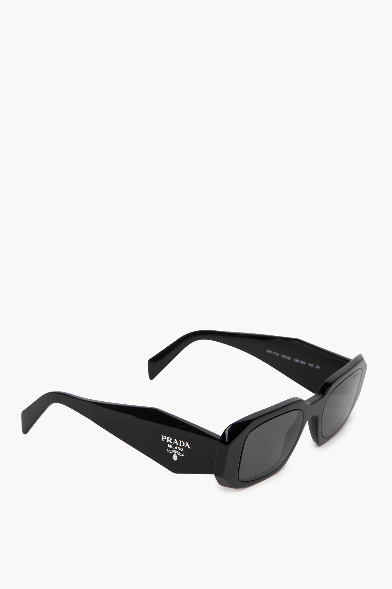 Prada Black PR 17WS Rectangle Sunglasses