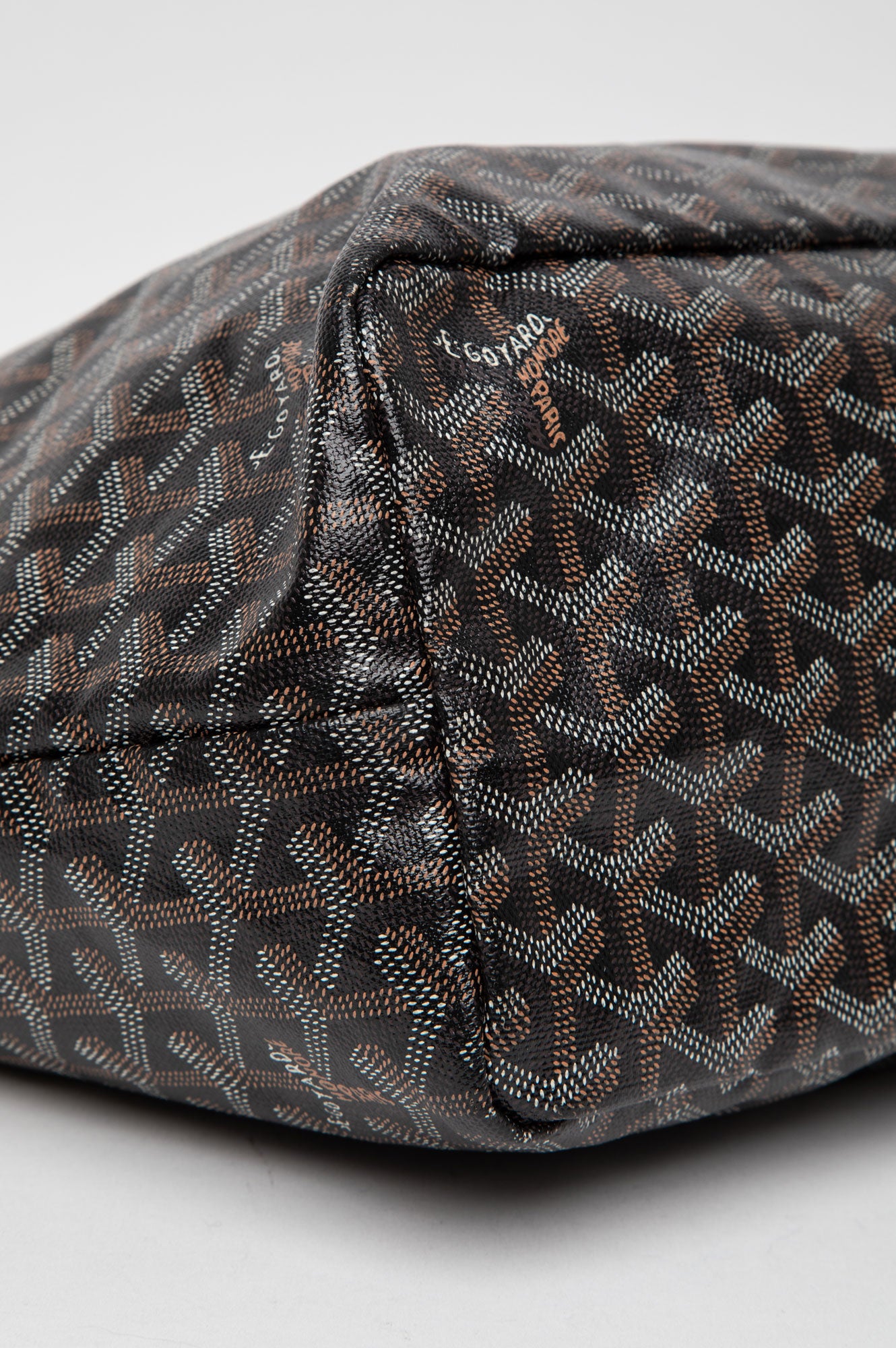 Goyard Black Goyardine Saint Louis PM