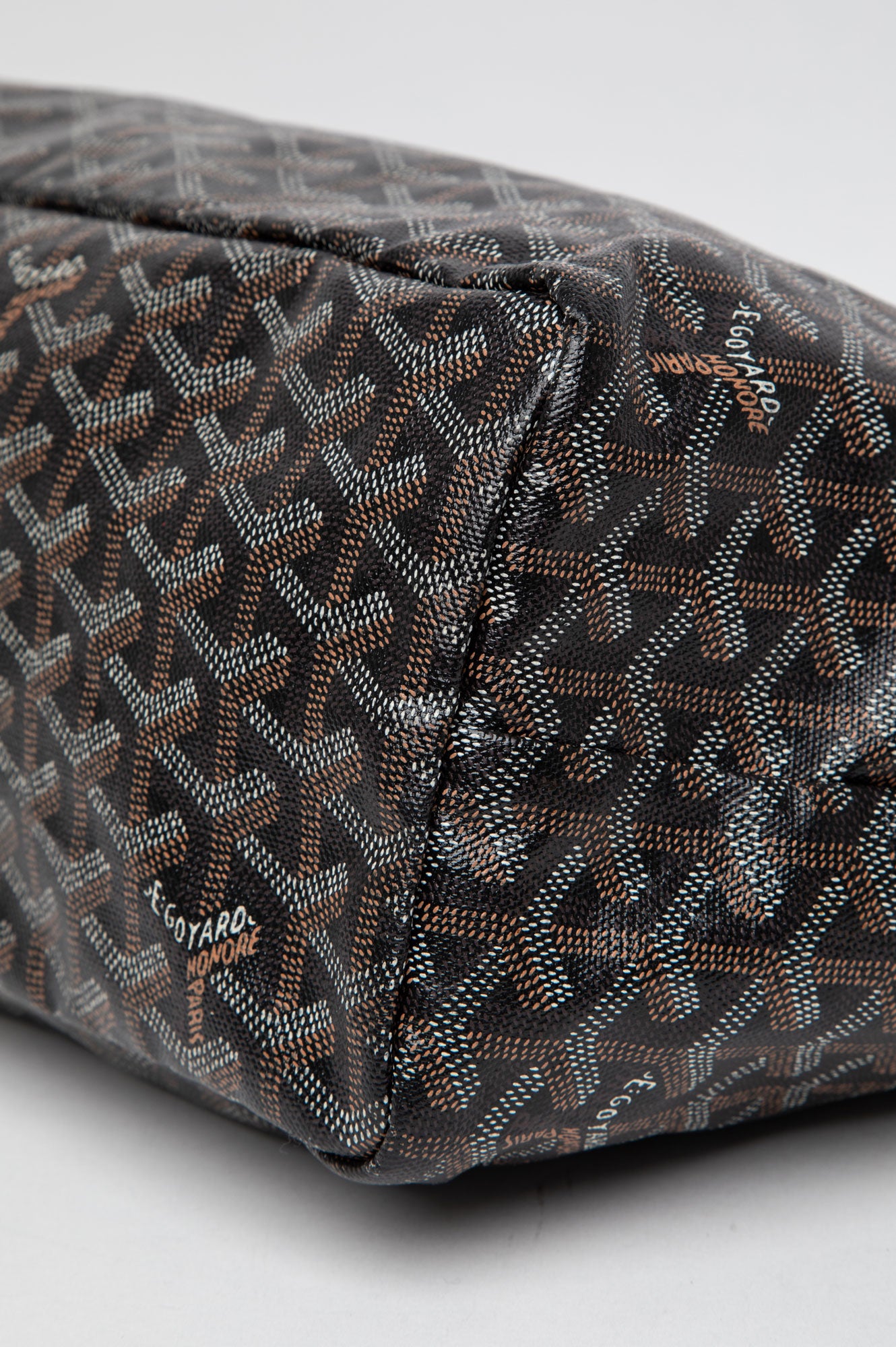 Goyard Black Goyardine Saint Louis PM