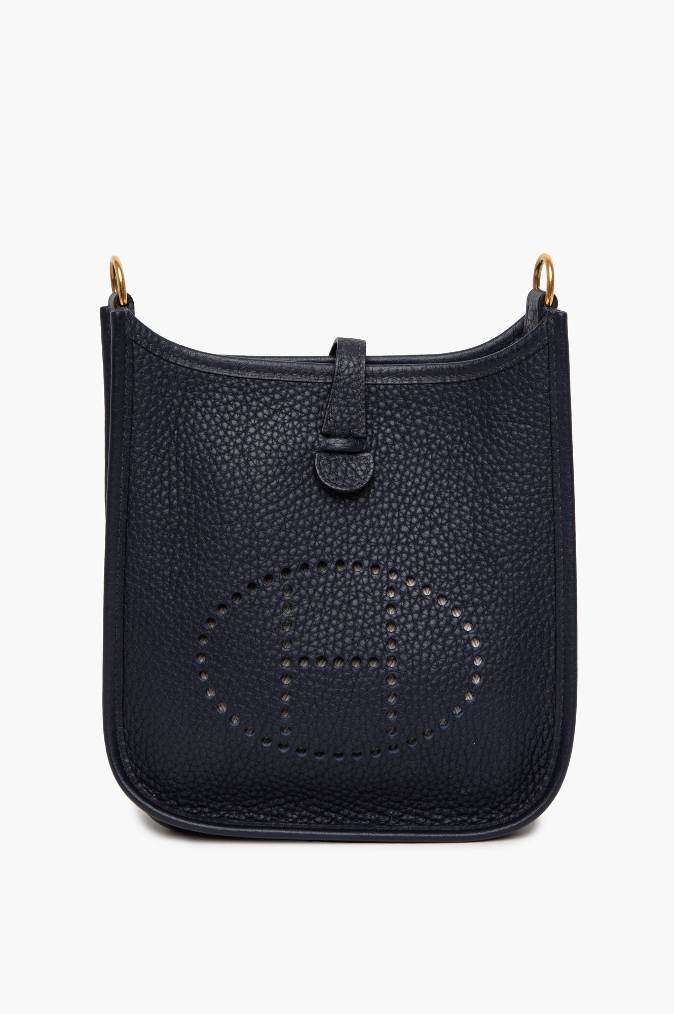 Hermès Navy Clemence TPM 16 Evelyne Bag