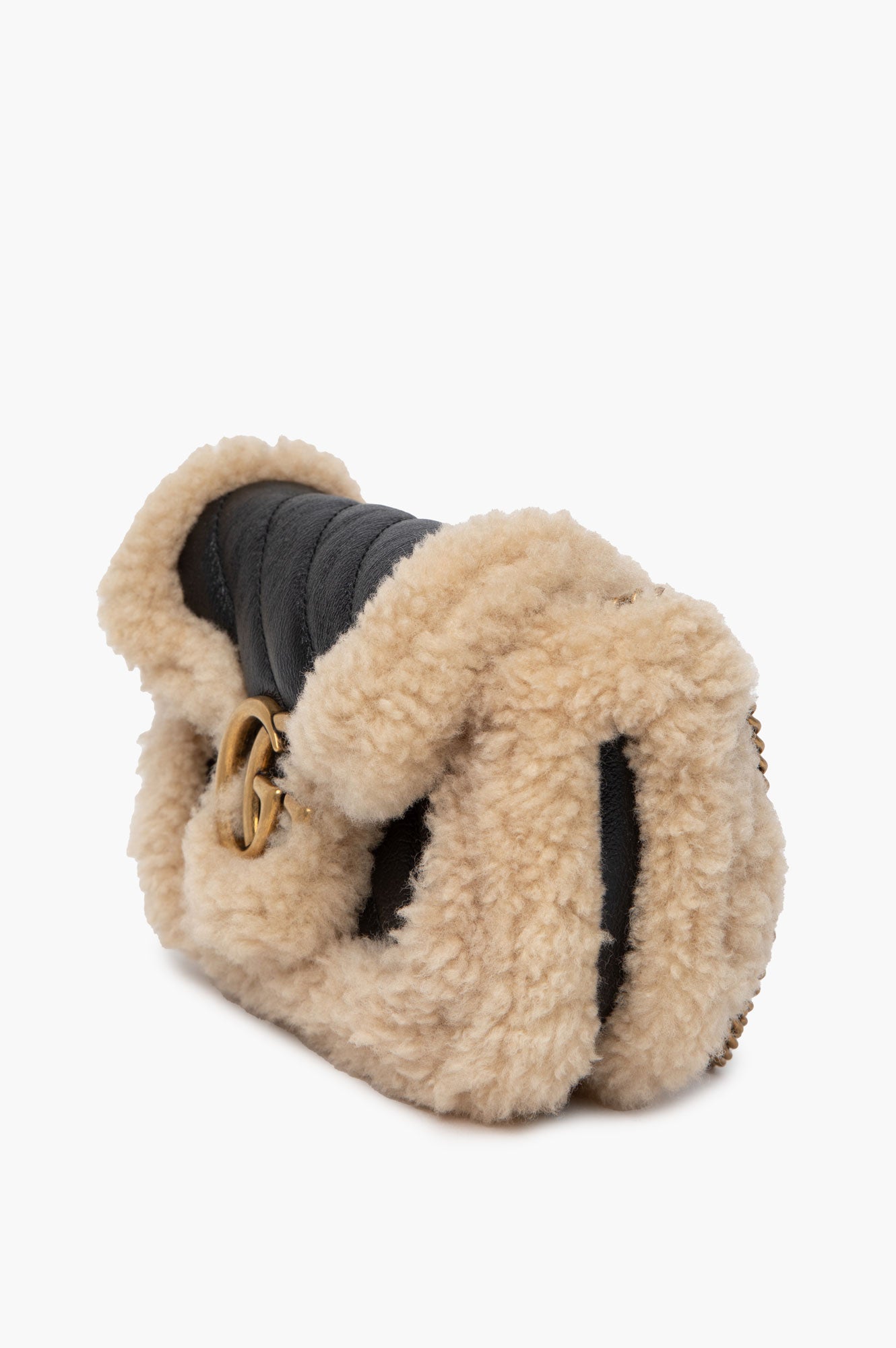 Gucci Mini GG Marmont Shearling Bag