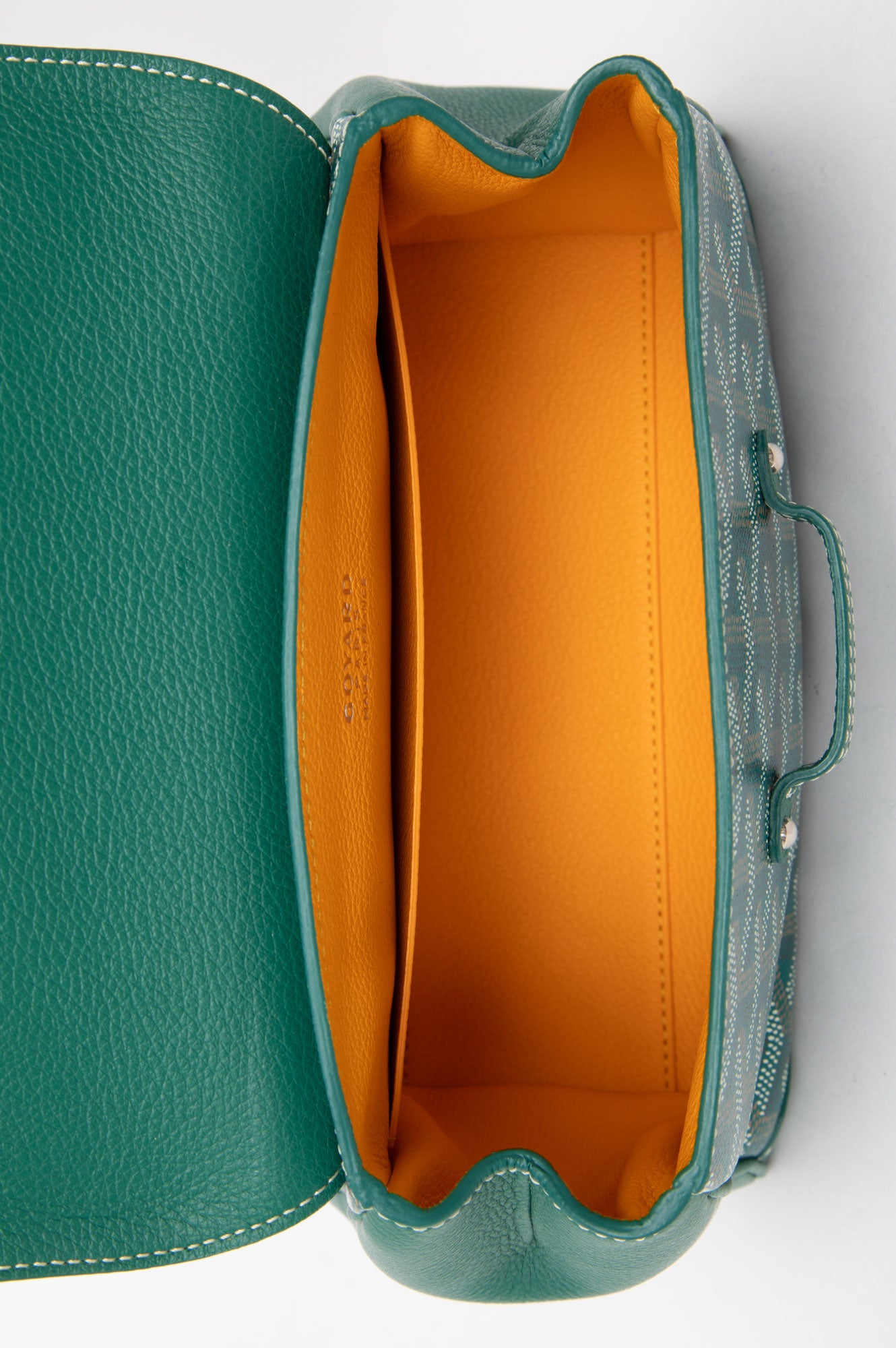 Goyard Green Goyardine Saïgon Souple Mini Bag