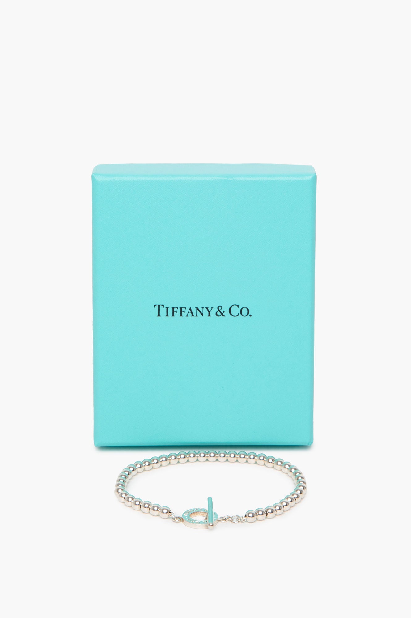 Tiffany & Co. Sterling Silver Toggle Bead Bracelet
