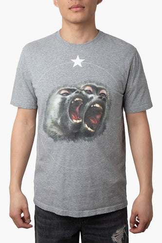 Givenchy Grey Monkey T-shirt  Size XS