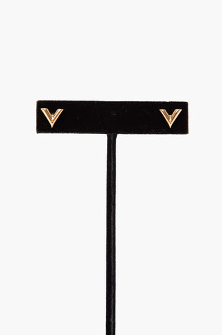 Louis Vuitton Essential V Stud Earrings