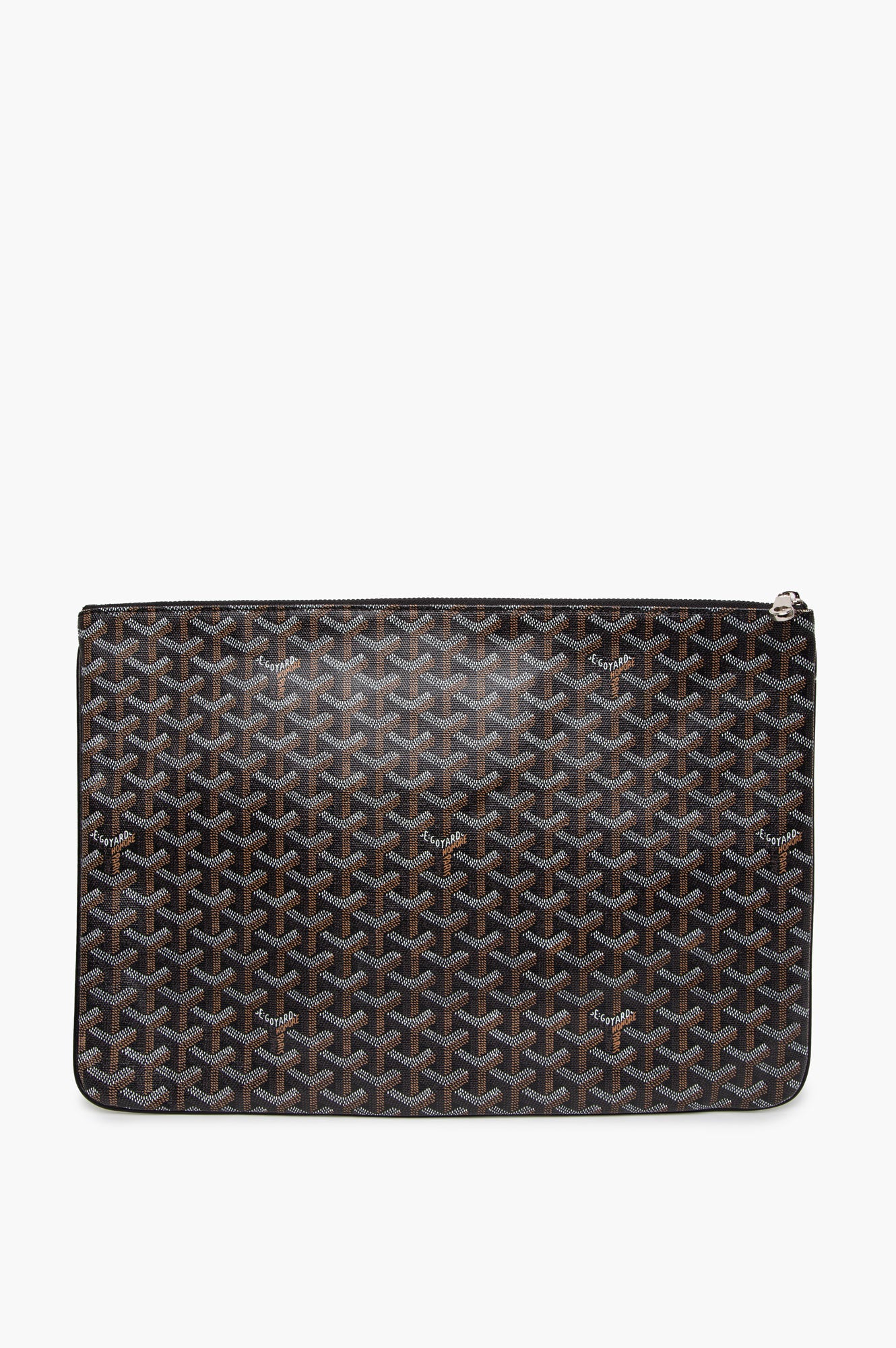 Goyard Black Goyardine Senat MM Pouch