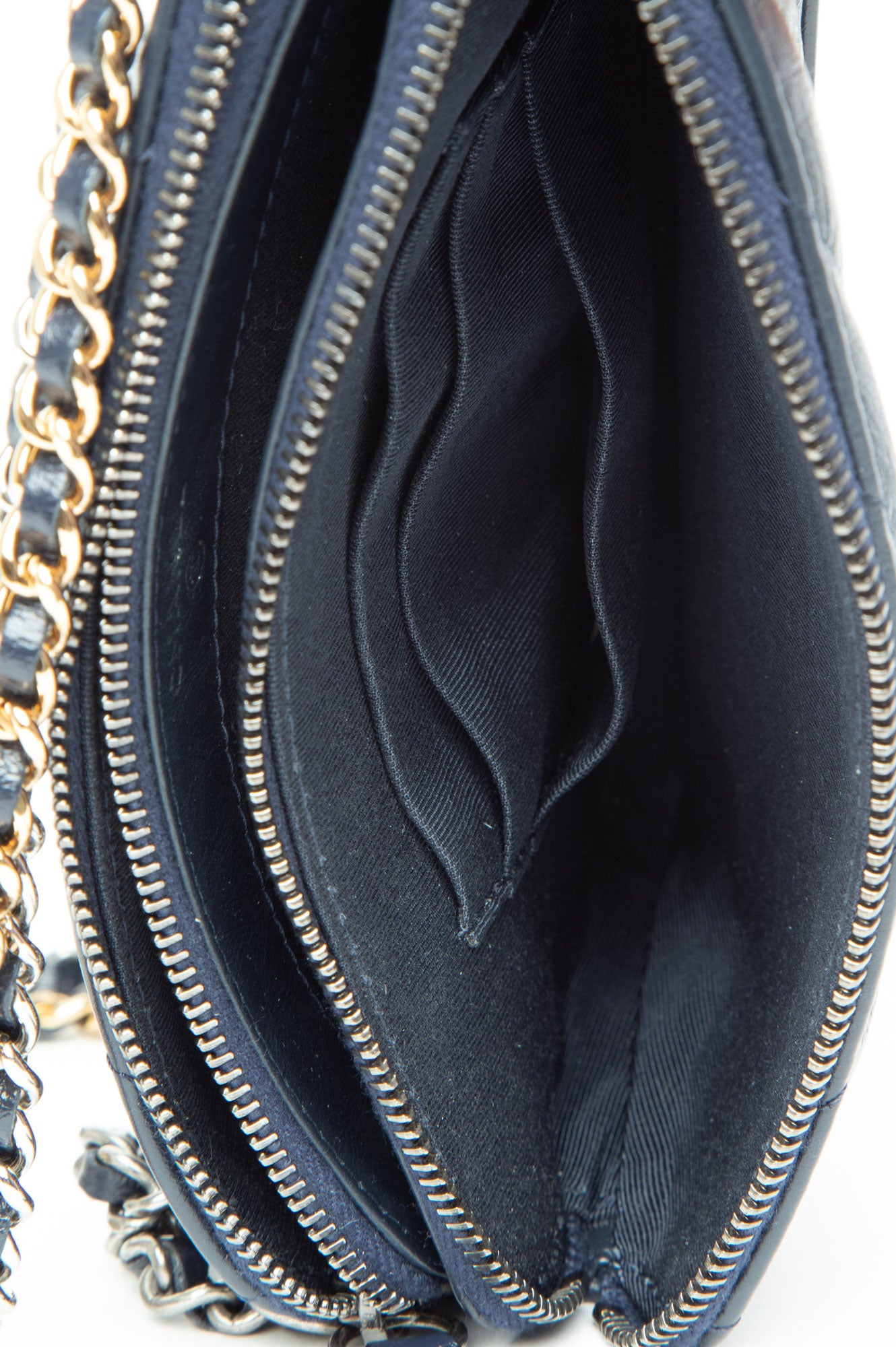 Chanel Navy Blue Aged Calfskin Mini Gabrielle Bag