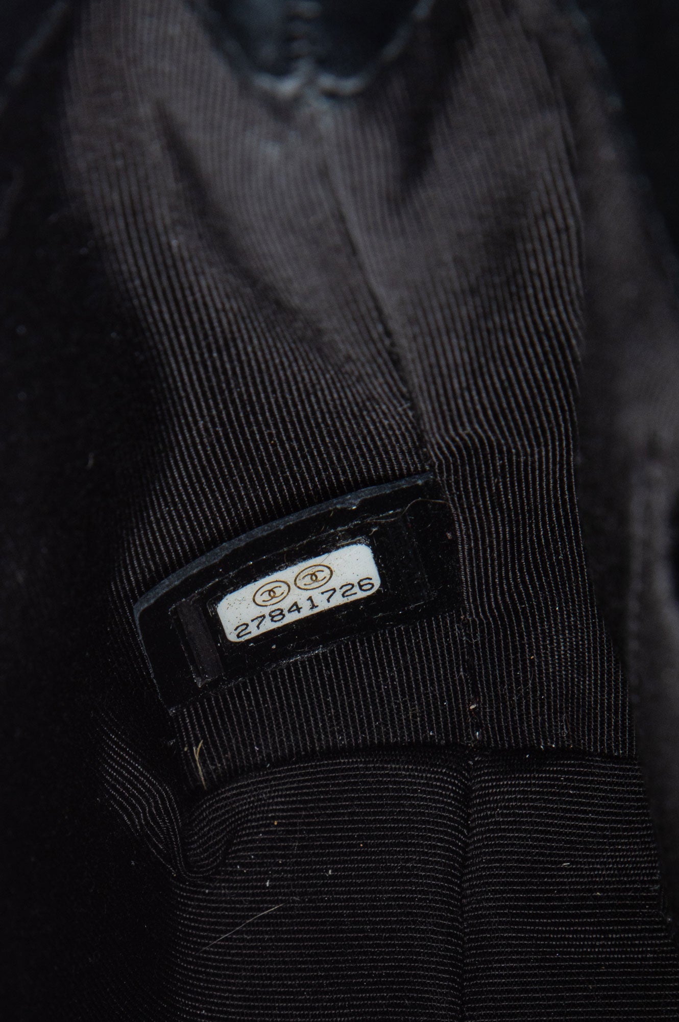 Chanel Black Stitched Calfskin Small Covered CC Flap Bag