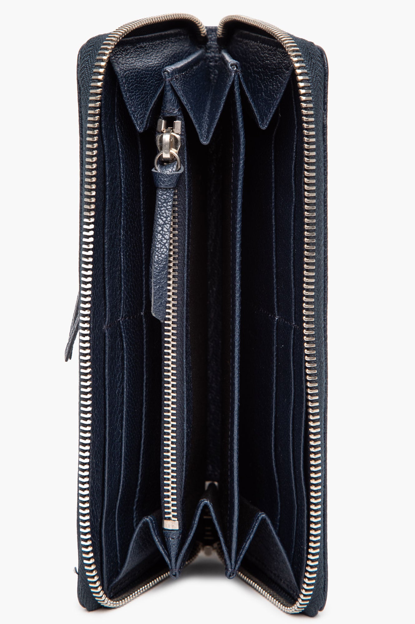 Balenciaga Blue City Leather Continental Wallet