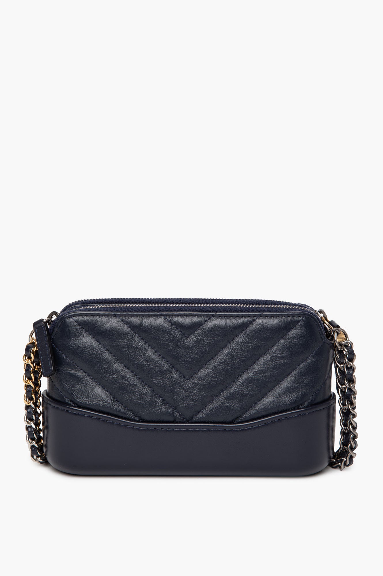 Chanel Navy Blue Aged Calfskin Mini Gabrielle Bag