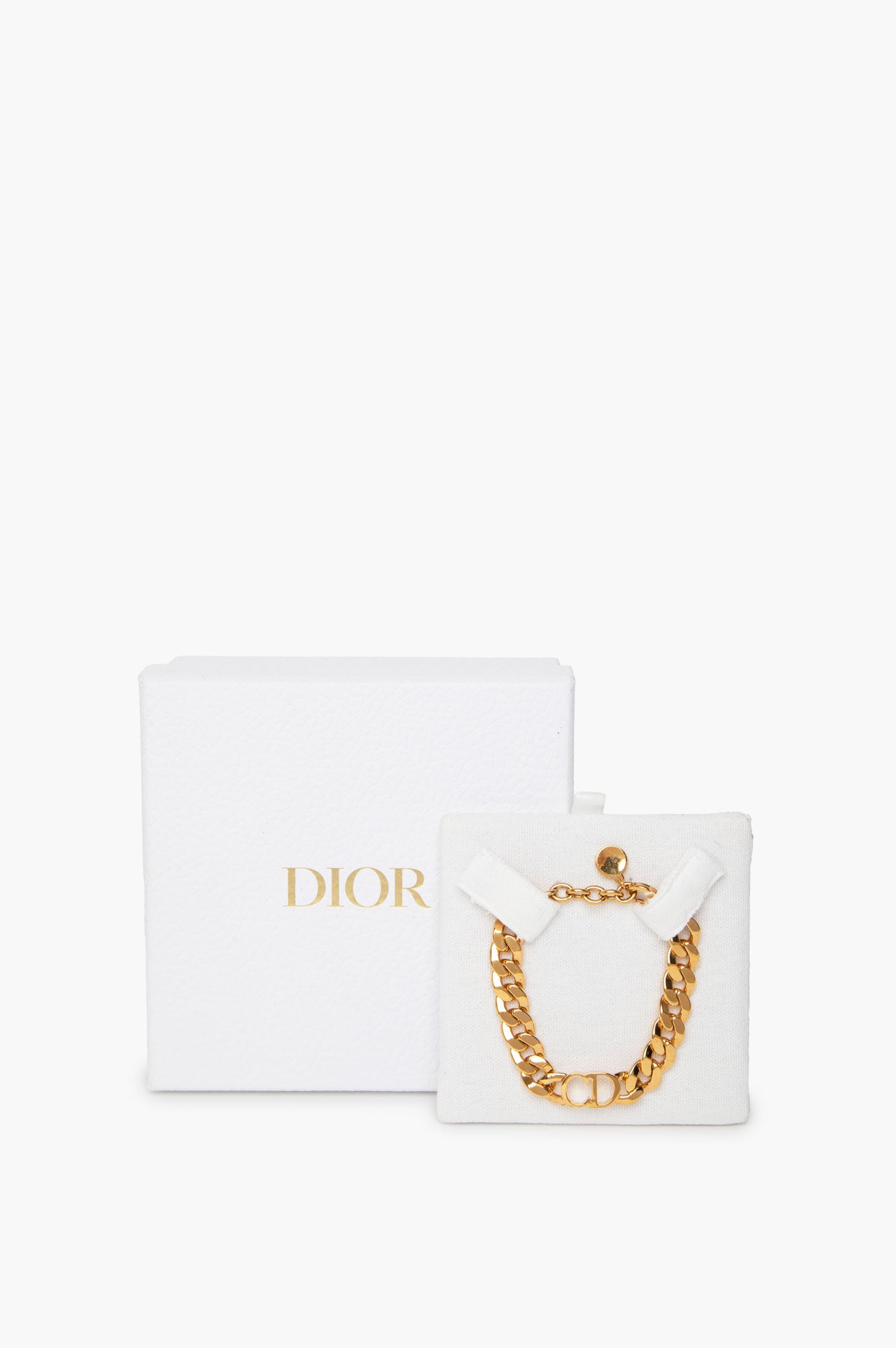 Christian Dior Montaigne Gold Tone Bracelet