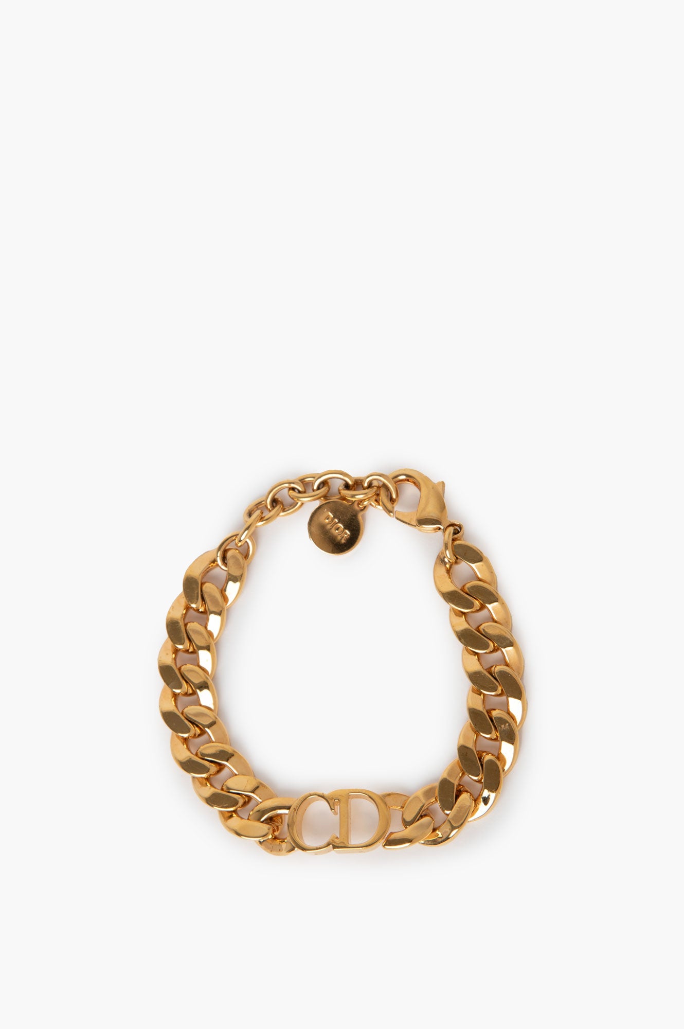 Christian Dior Montaigne Gold Tone Bracelet