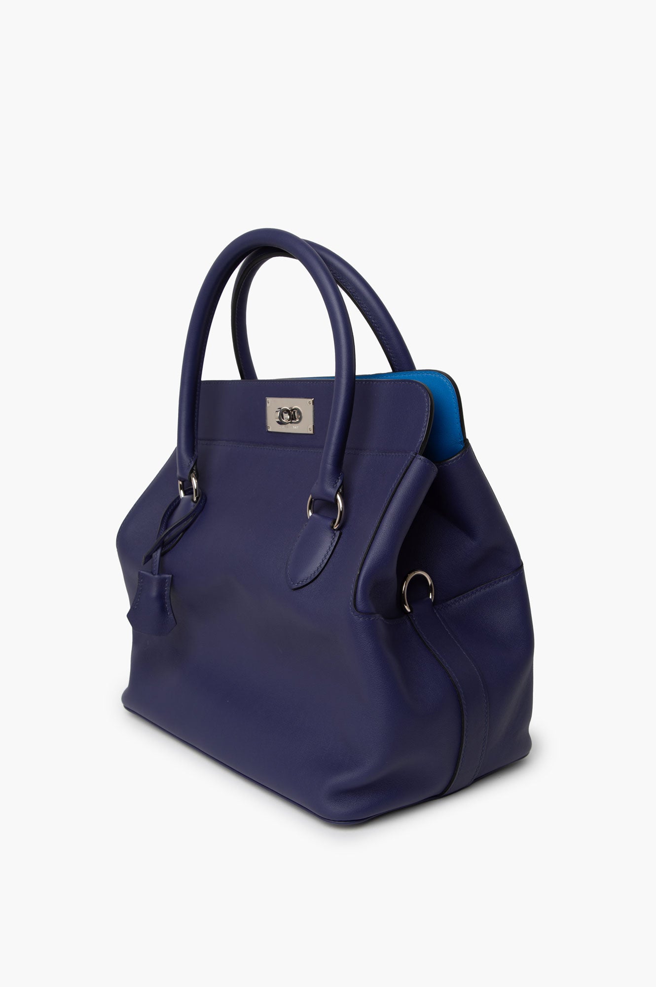 Hermes 2019 Blue Tool Box 26 Swift SHW Handbag