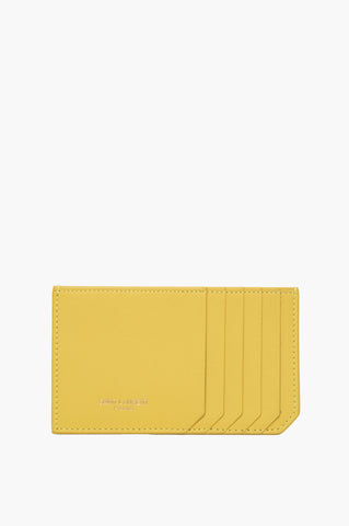 Saint Laurent Yellow Leather Cardholder