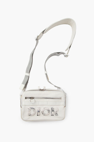 Dior White Messenger Bag