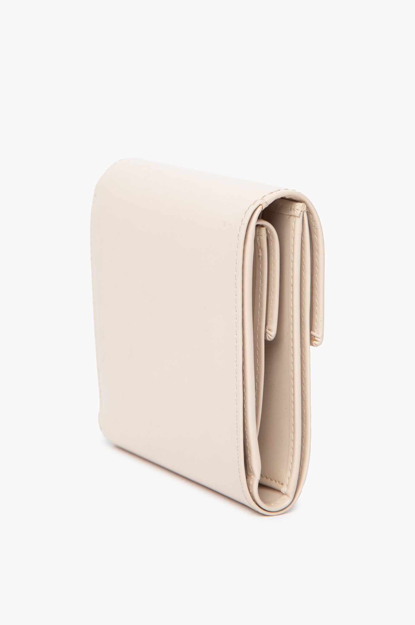 Cartier Ecru Calfskin Love Flap Wallet