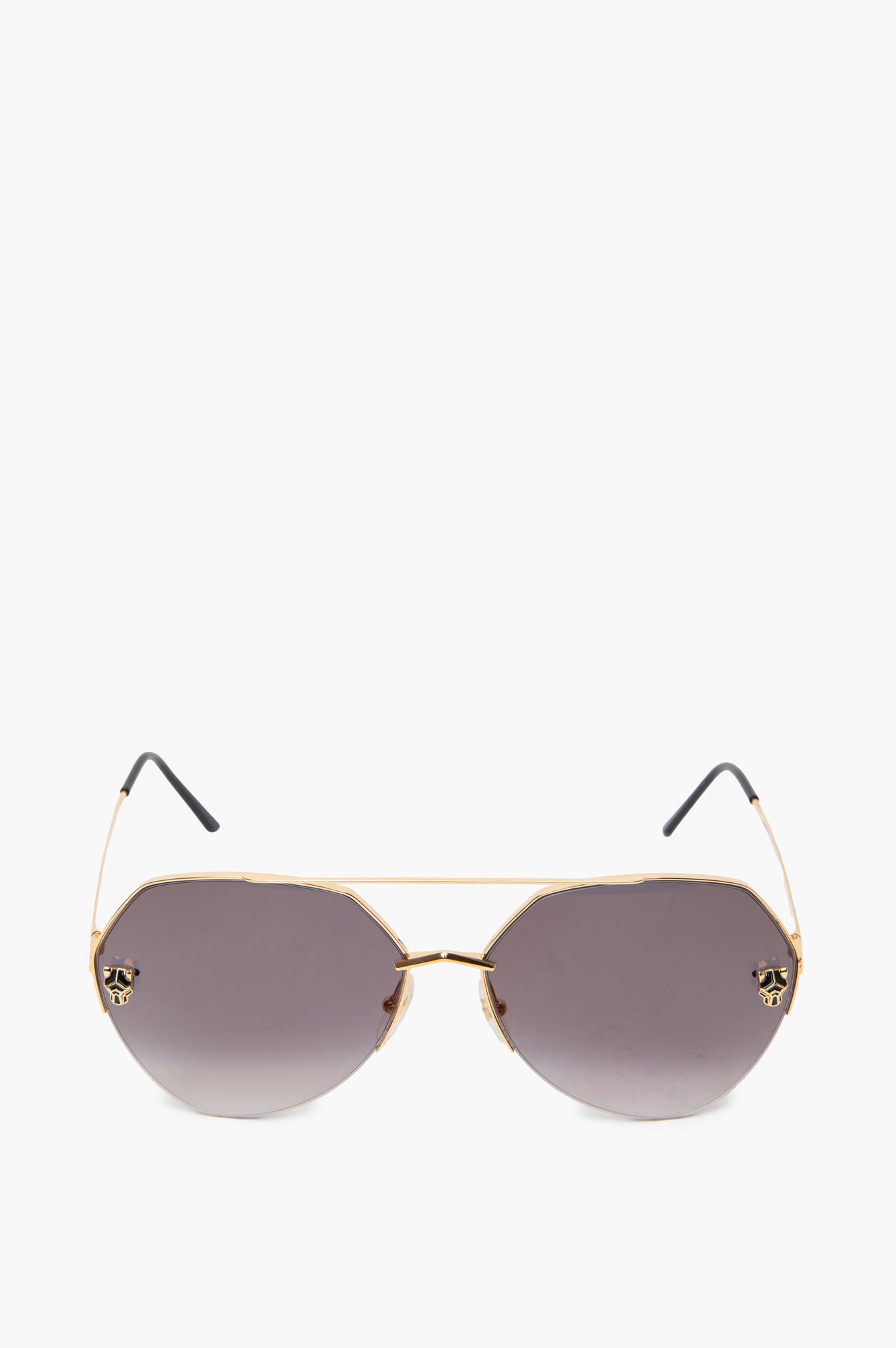 Cartier Panthere De Cartier CT0355S Gold Frame Grey Lenses Sungalsses