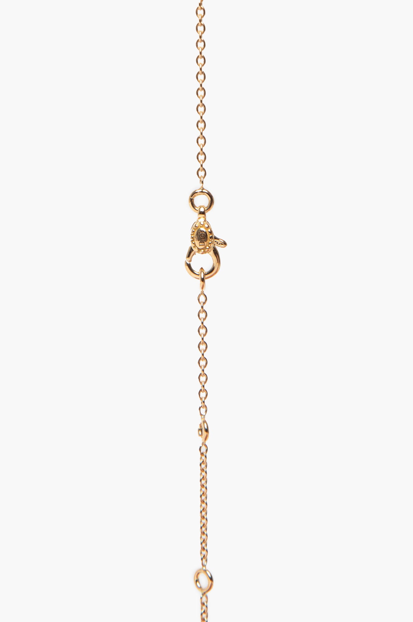 Christian Dior 18k Gold Diamond Mother-of-Pearl Rose des Vents Necklace