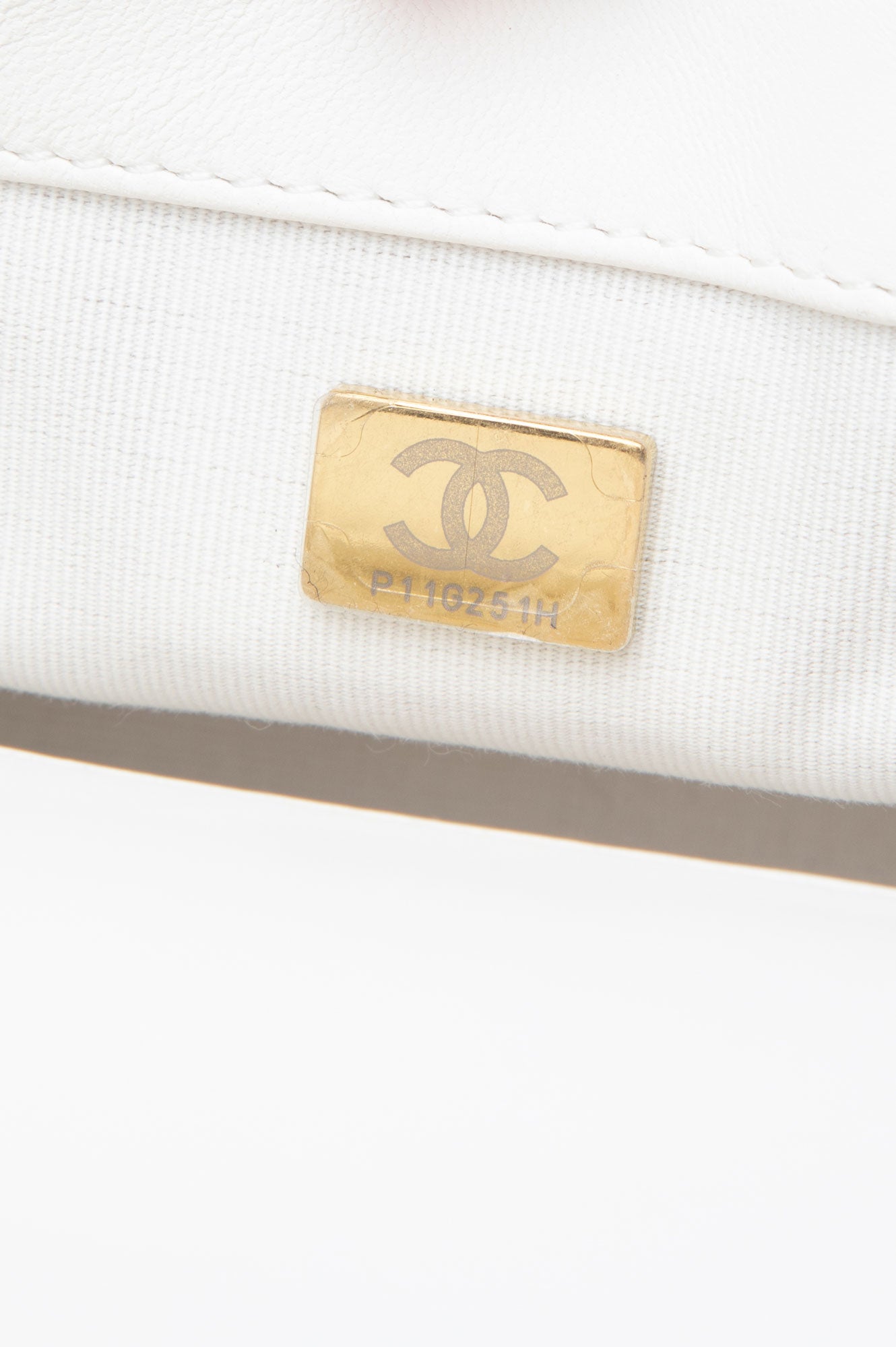 Chanel White Calfskin Small Dynasty Flap Bag