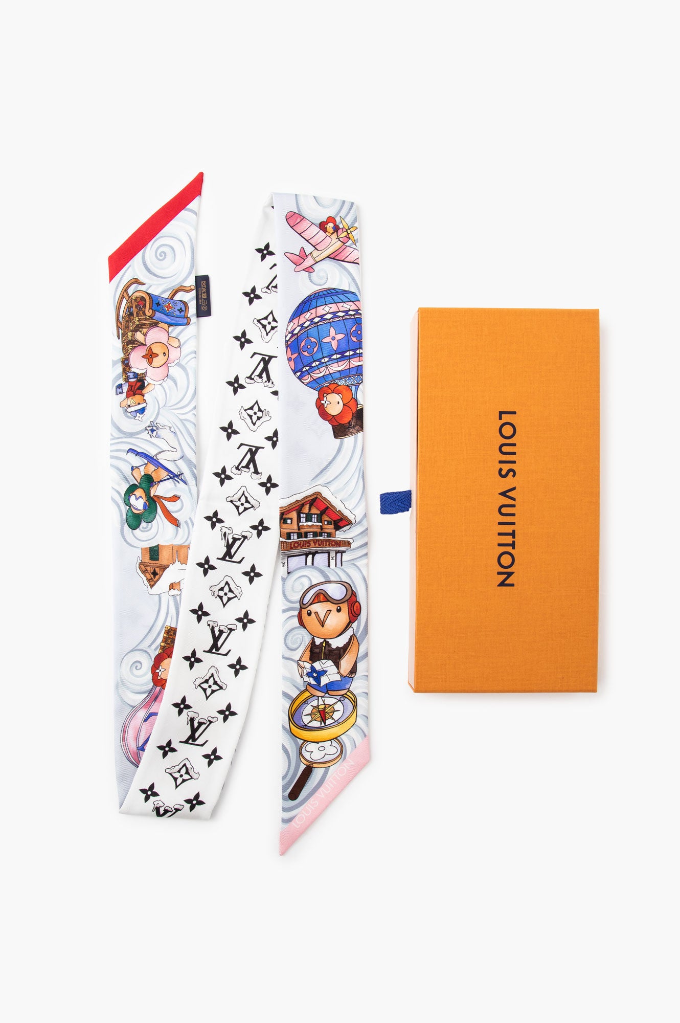 Louis Vuitton Vivienne Winter Holiday Monogram BB Bandeau Scarf