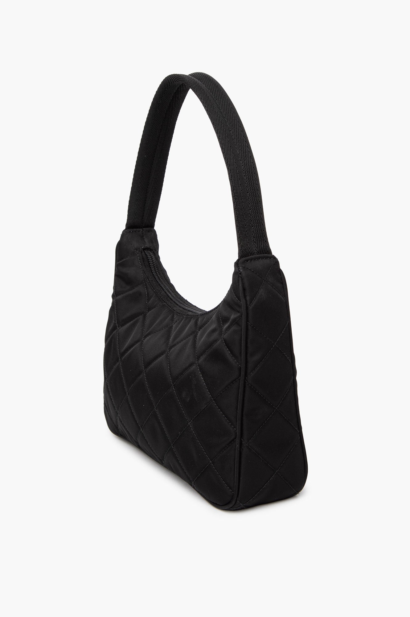 Prada Quilted Black Tetusso Nylon Shoulder Bag