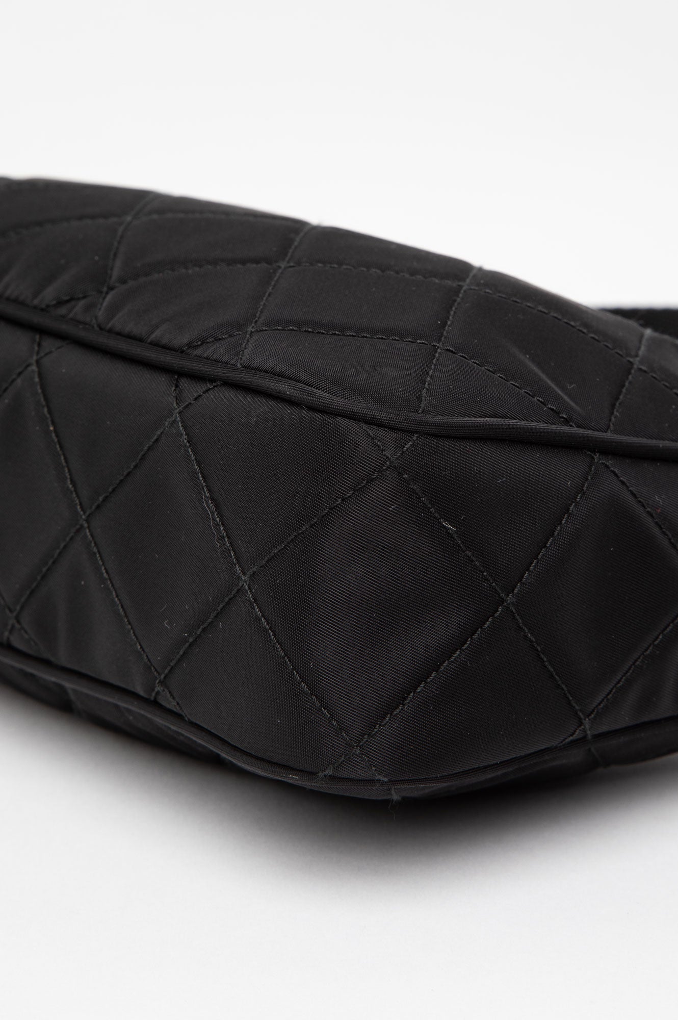 Prada Quilted Black Tetusso Nylon Shoulder Bag