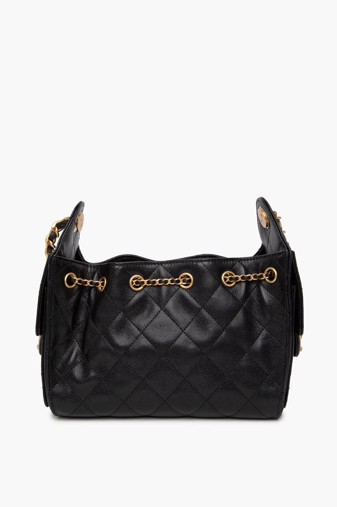 Chanel Black Quilted Caviar Mini 25 Bag