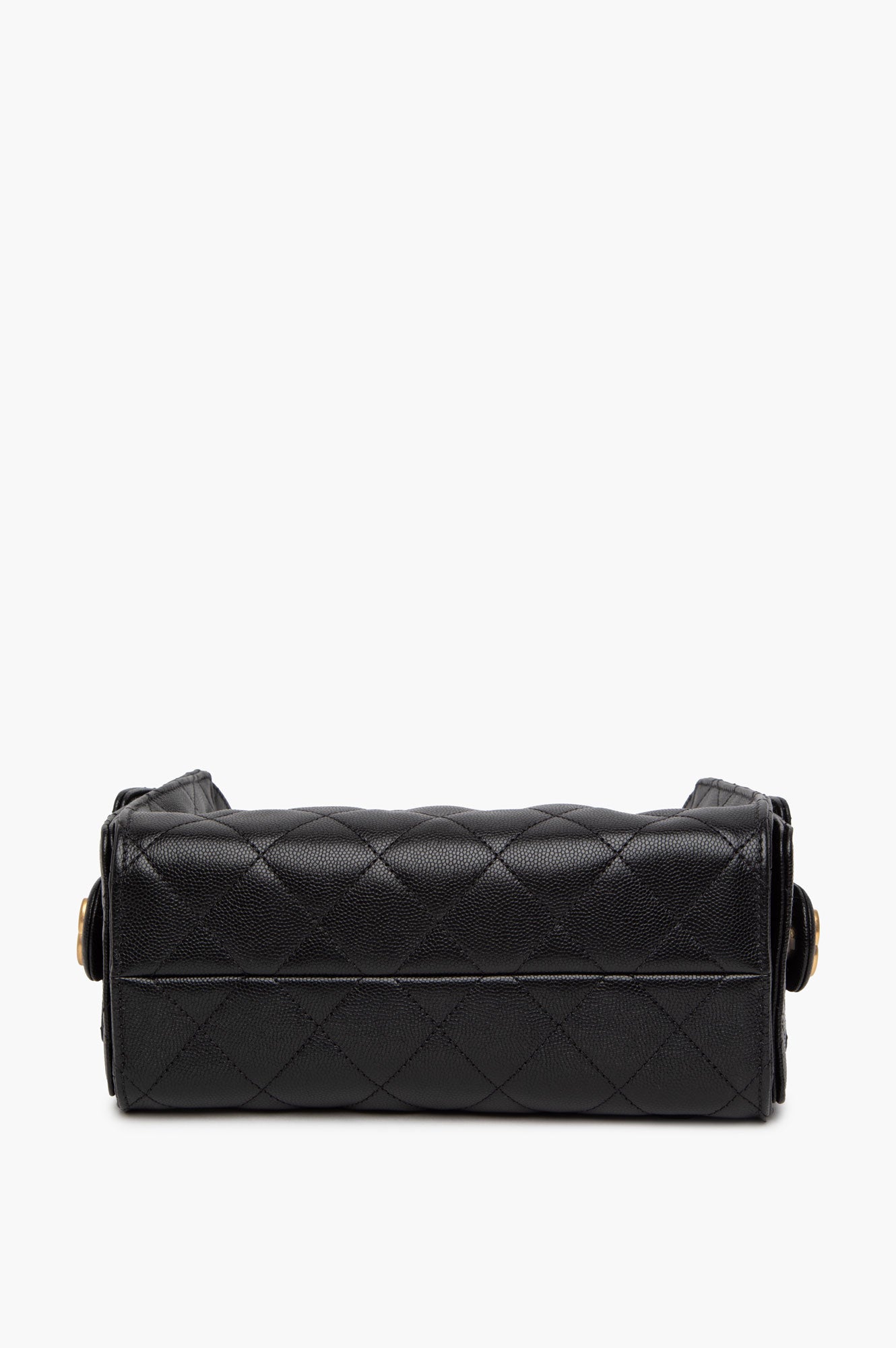 Chanel Black Quilted Caviar Mini 25 Bag