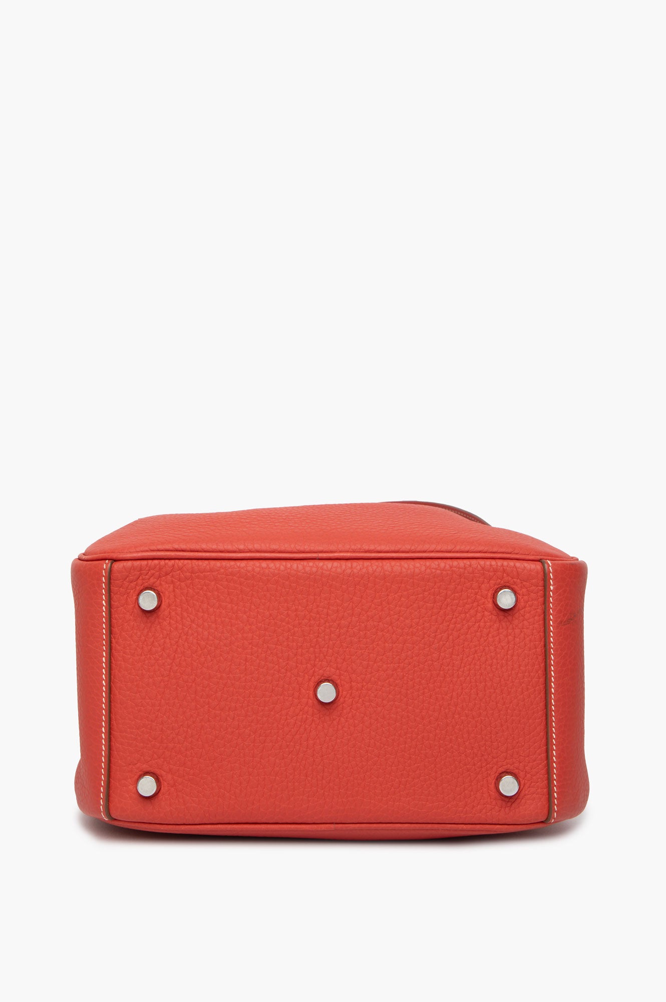 Hermès Sanguine Clemence Leather Lindy 26