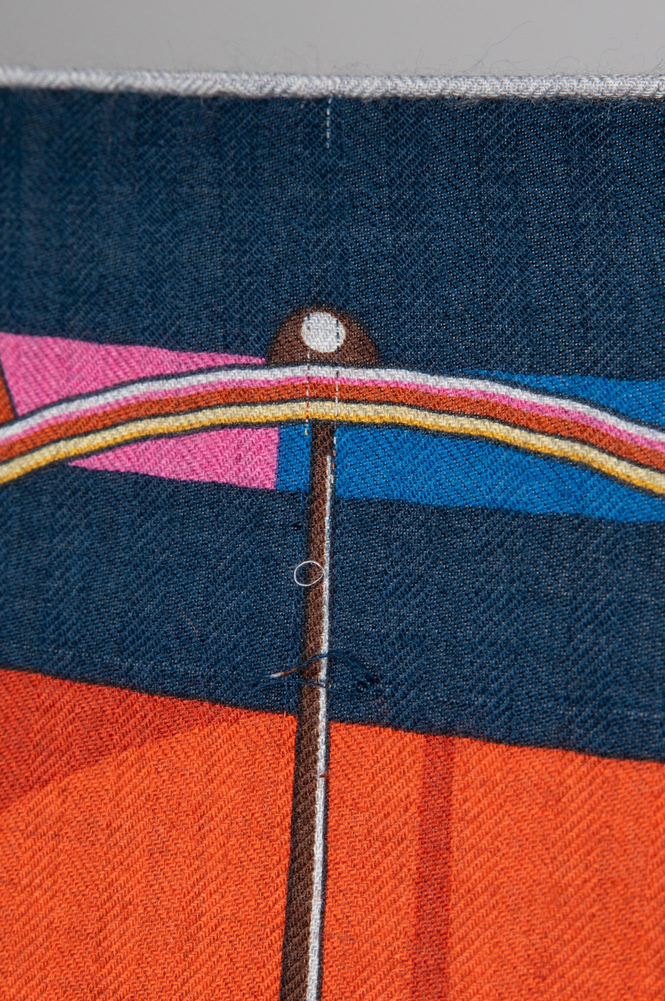 Hermès Voitures En Equilibre Cashmere-Silk Blend Scarf 140 cm