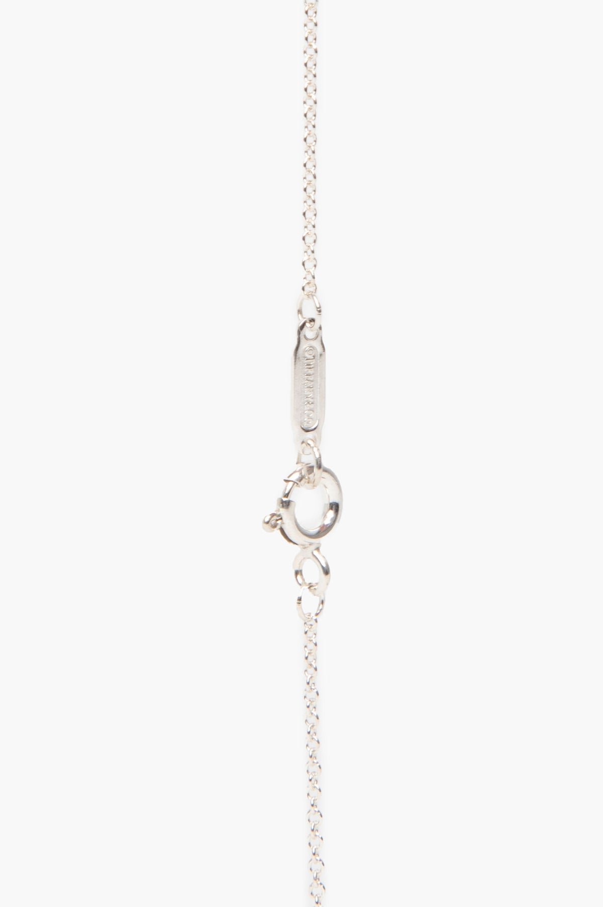 Tiffany & Co. Sterling Silver "L" Initial Pendant Necklace