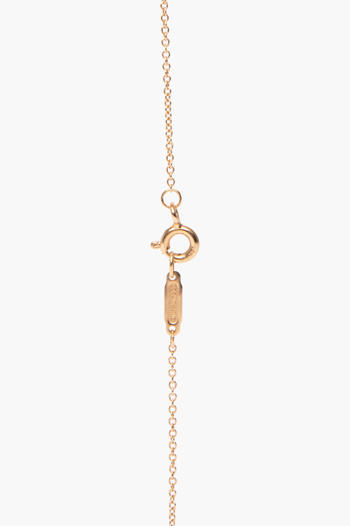 Tiffany & Co. 18k Rose Gold with Diamonds T Smile Pendant Necklace