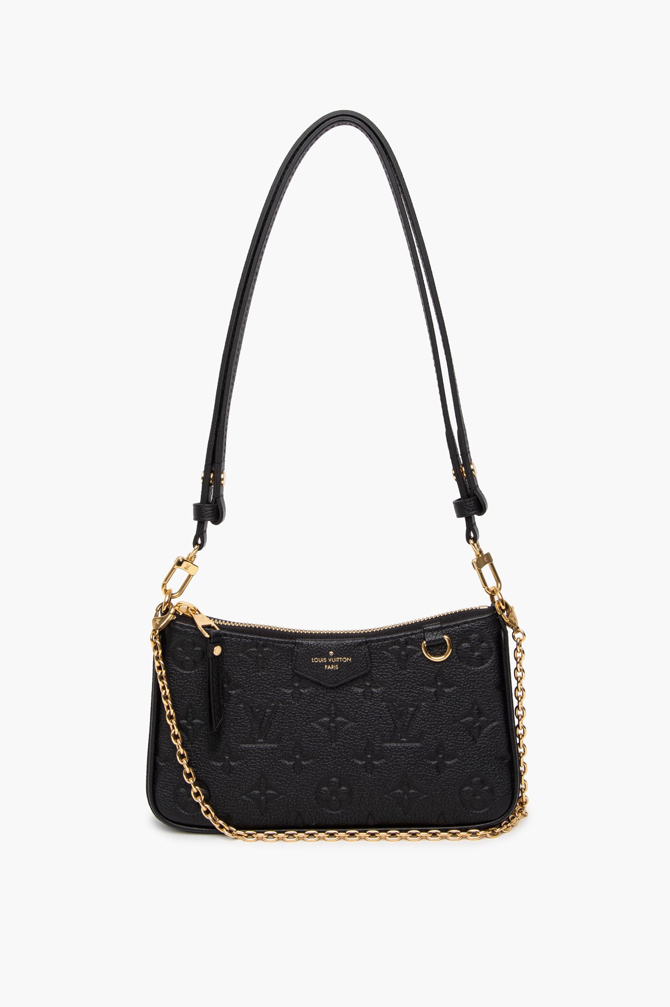 Louis Vuitton Black Empreinte Leather Easy Pouch On Strap