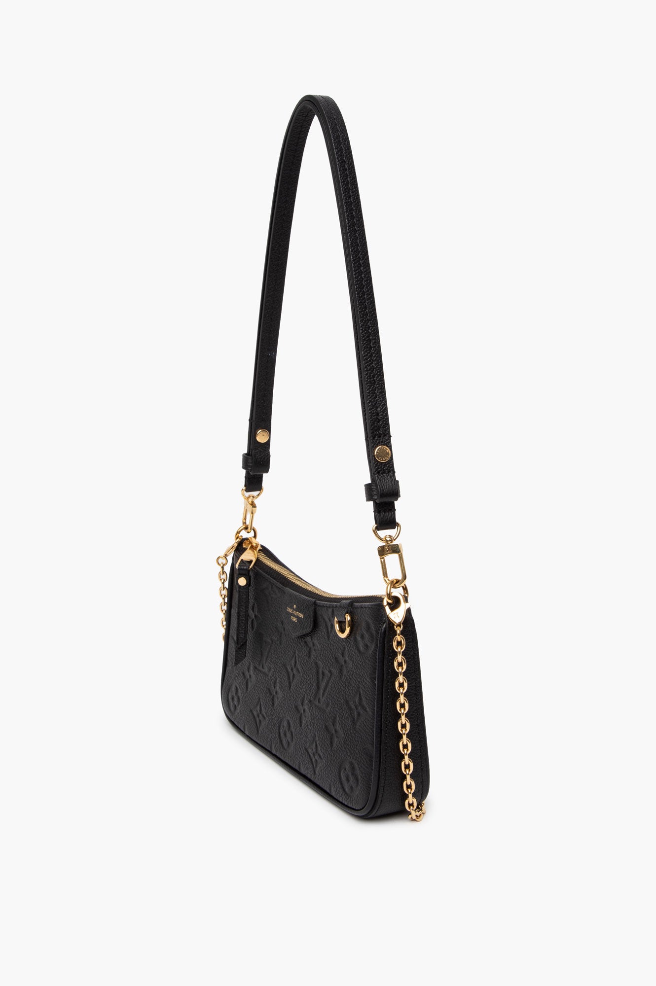 Louis Vuitton Black Empreinte Leather Easy Pouch On Strap