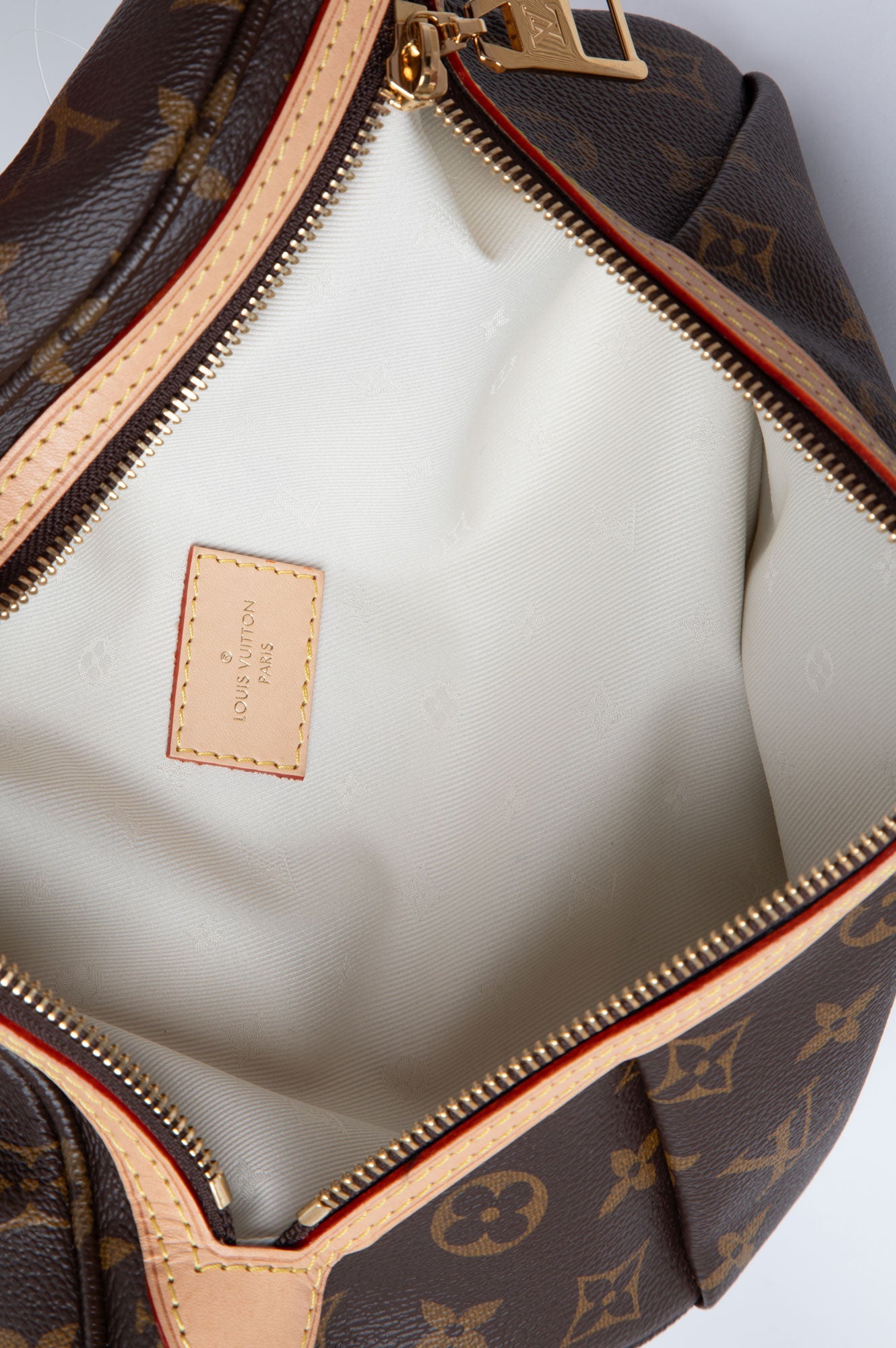Louis Vuitton High Rise Brown Canvas Monogram Bumbag