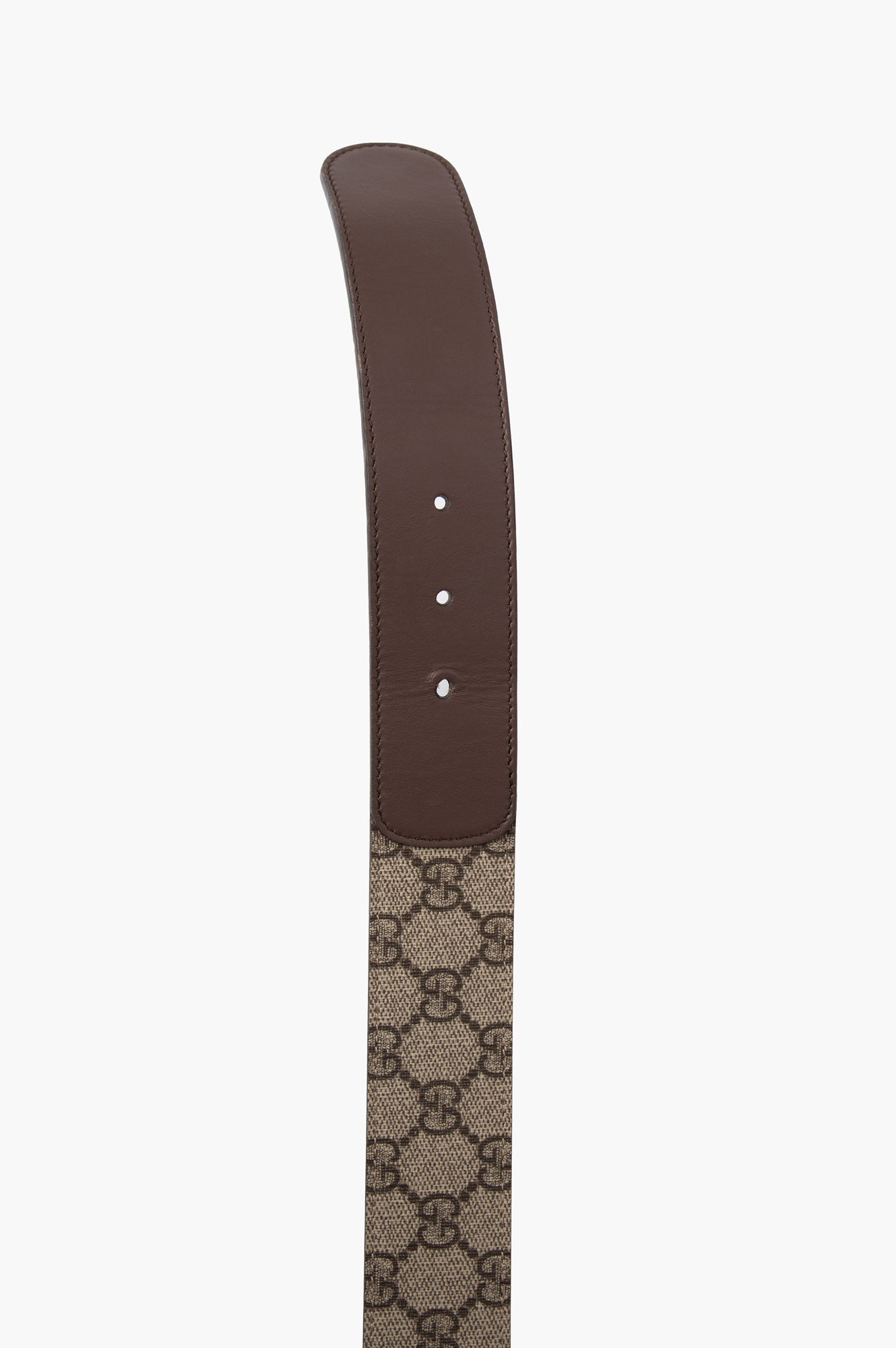 Gucci Brown GG Marmont Canvas Belt Size 90
