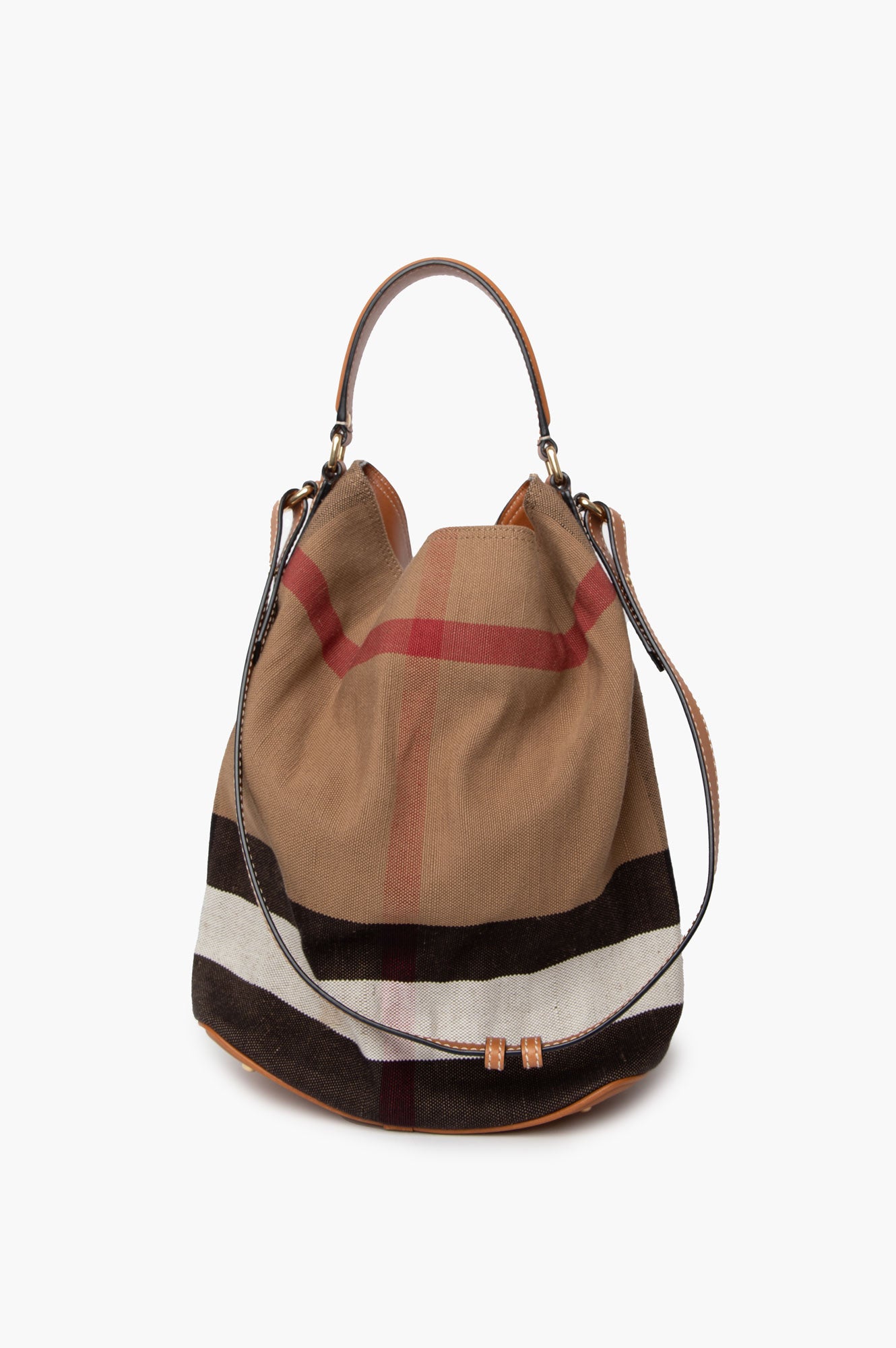 Burberry Nova Check Ashby Bucket Bag