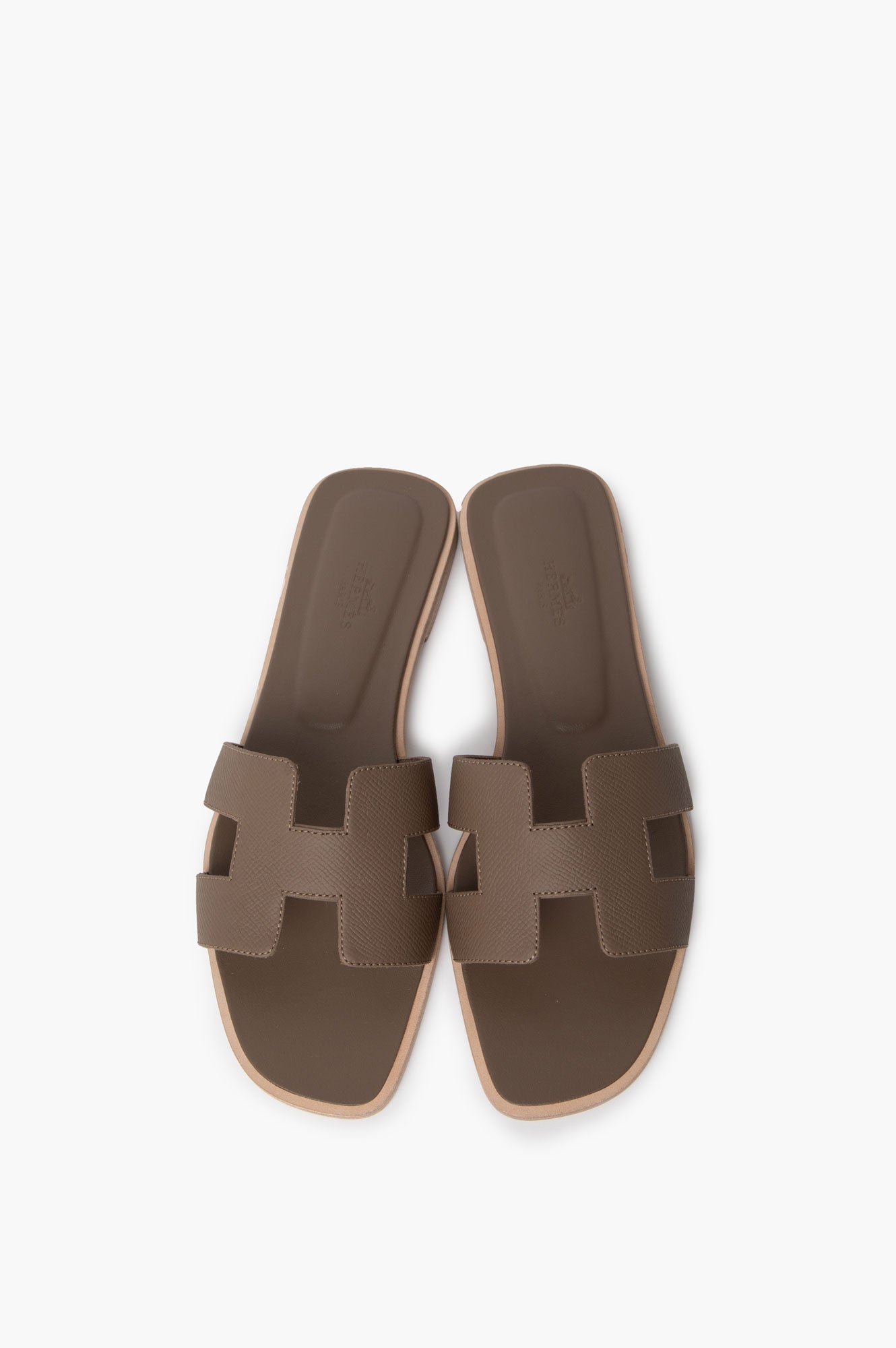 Hermes Brown Oran Sandals Size 40