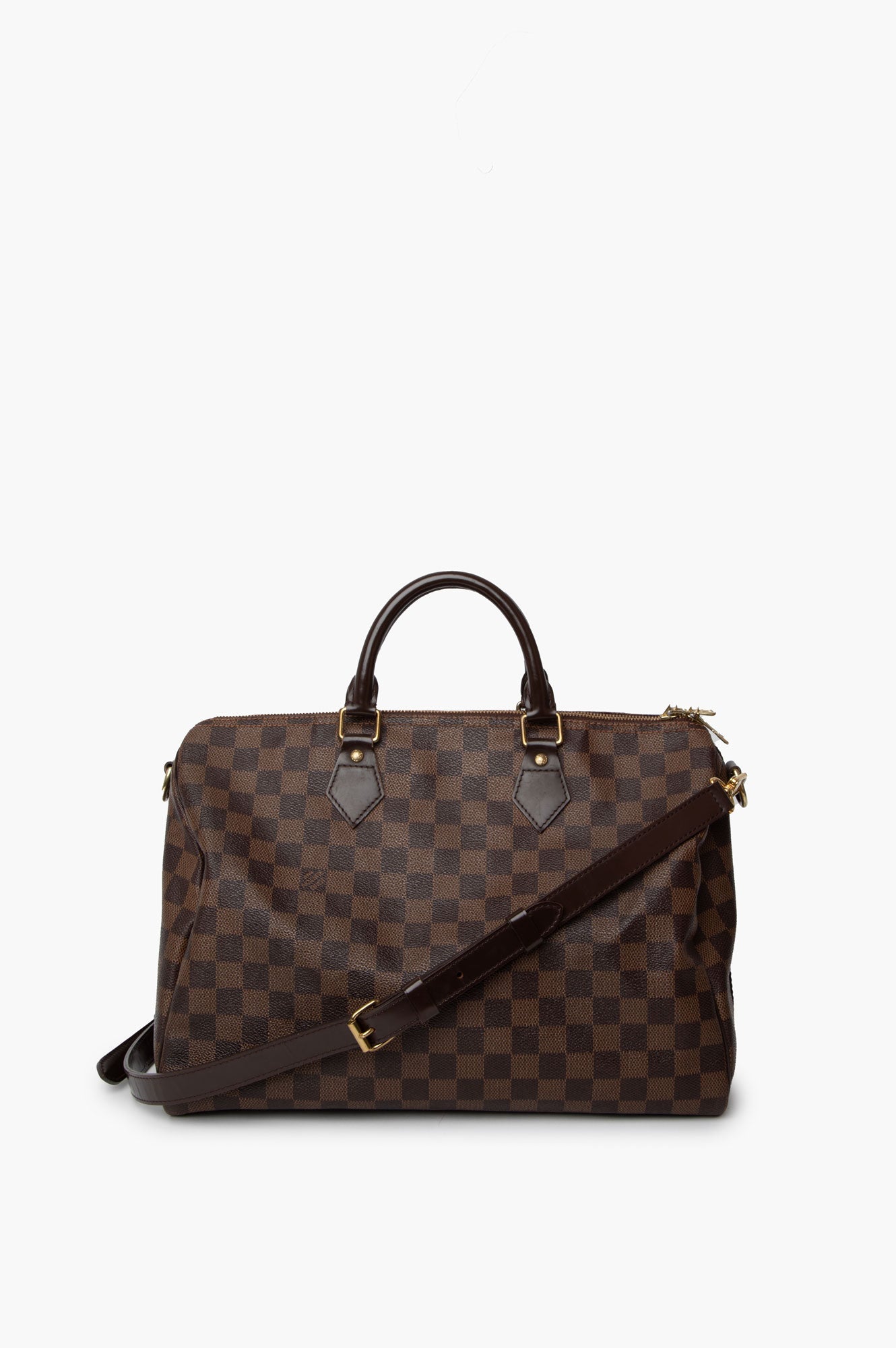 Louis Vuitton Damier Ebene Speedy 35 with Strap