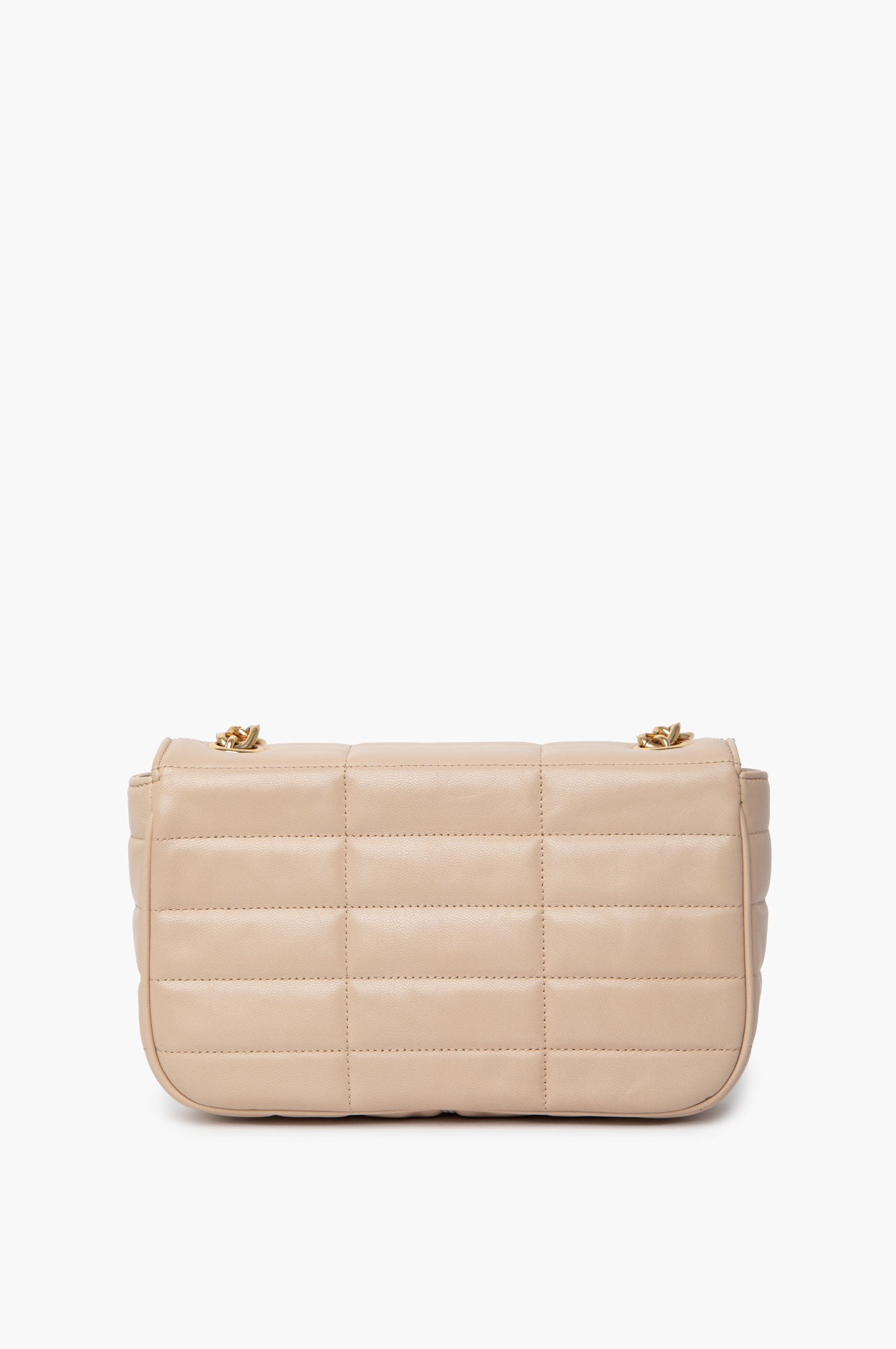 Celine Matelasse Monochrome Beige Chain Shoulder Bag