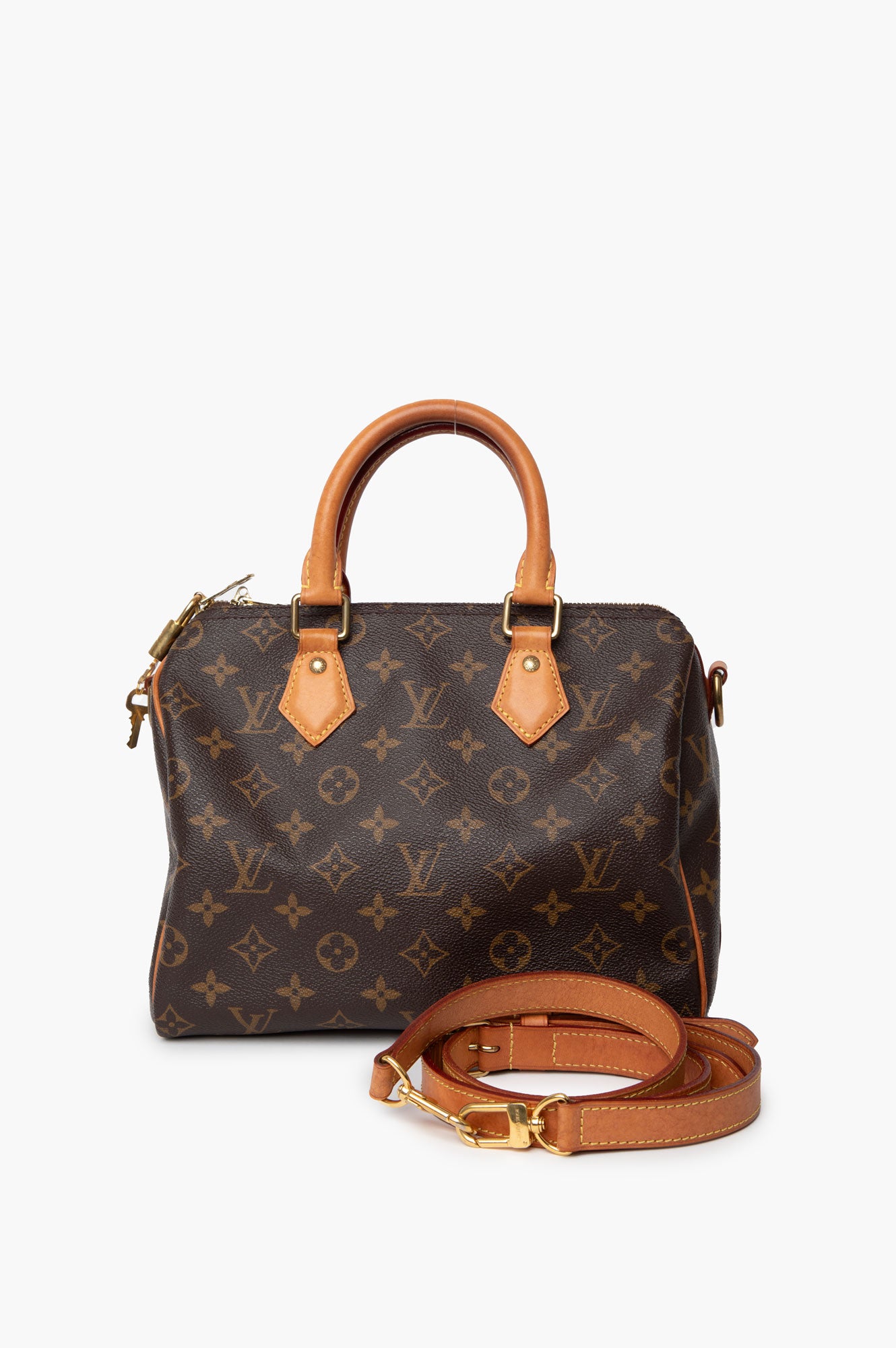 Louis Vuitton Monogram Speedy Bandoulière 25 With Strap