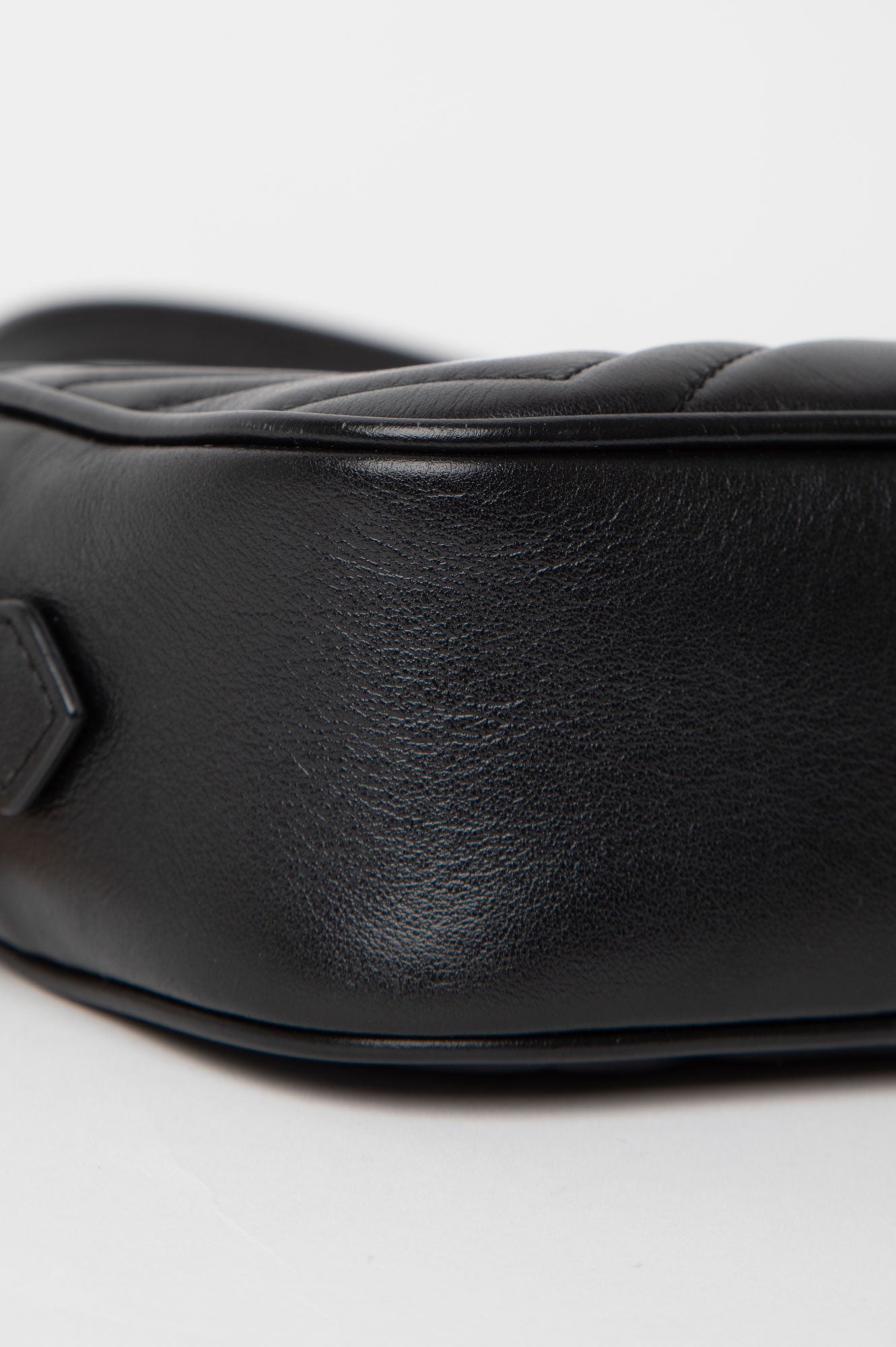 Gucci Black GG Marmont Matelasse Mini Camera Bag