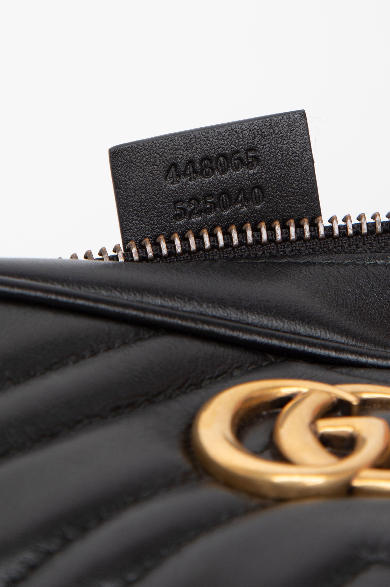 Gucci Black GG Marmont Matelasse Mini Camera Bag
