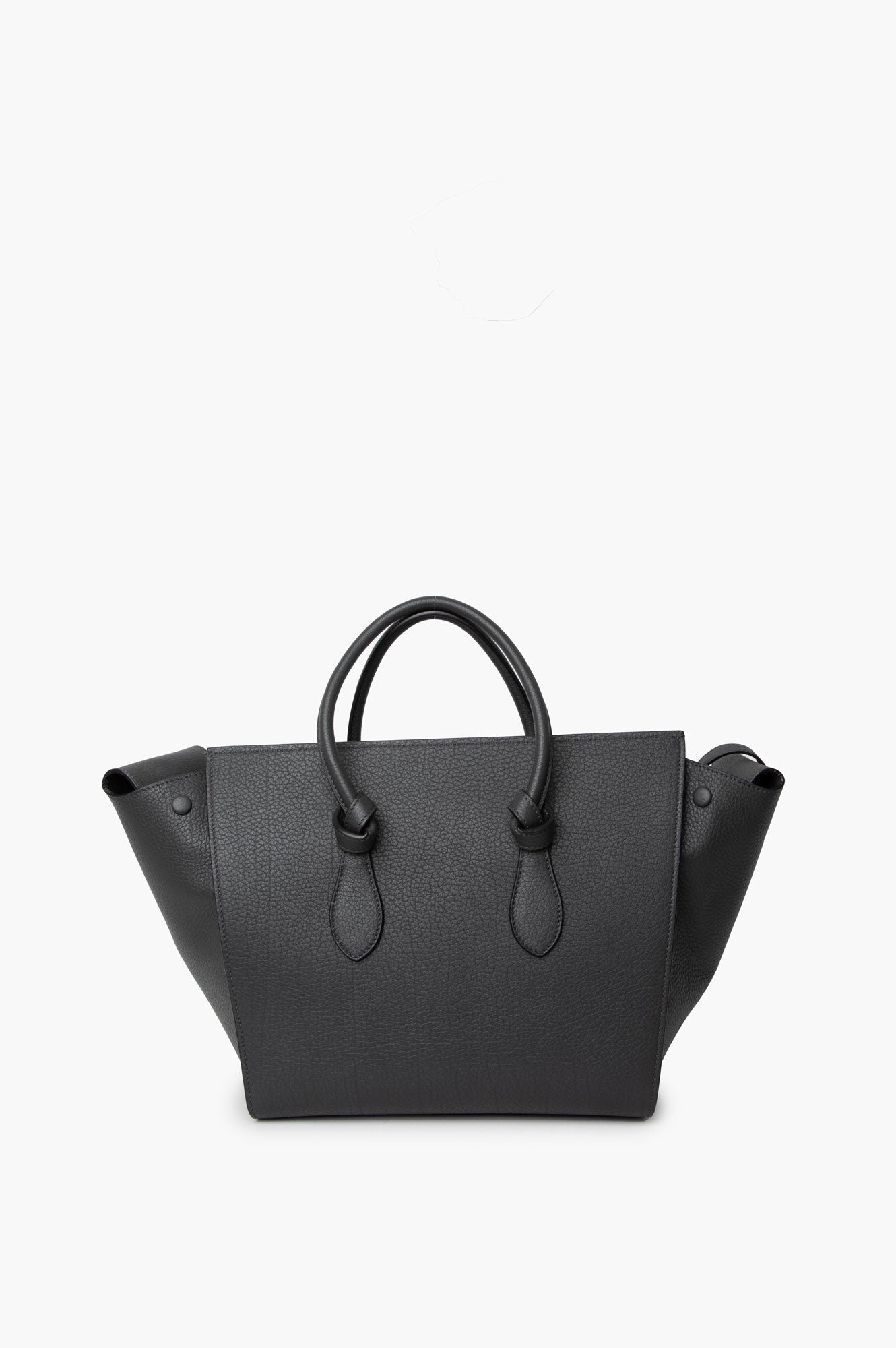 Celine Black Leather Tie Knot Tote