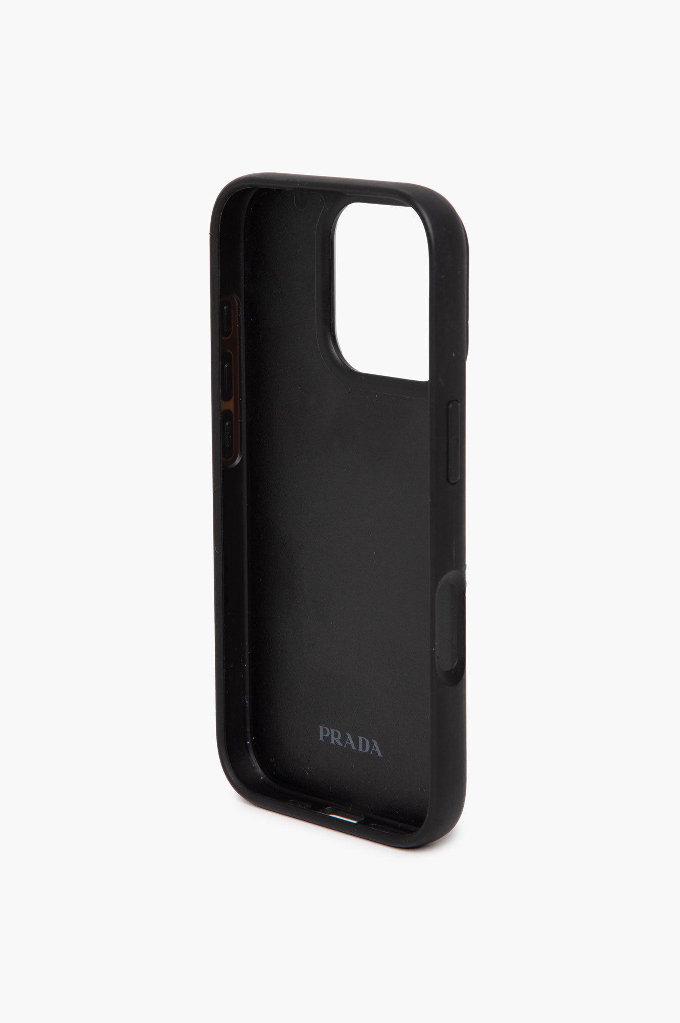 Prada Black Saffiano Leather iPhone 15 Pro Max Case