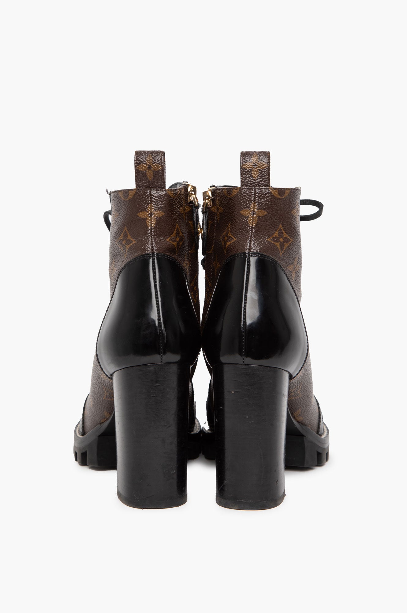 Louis Vuitton Star Trail Heeled Combat Boots Size 40