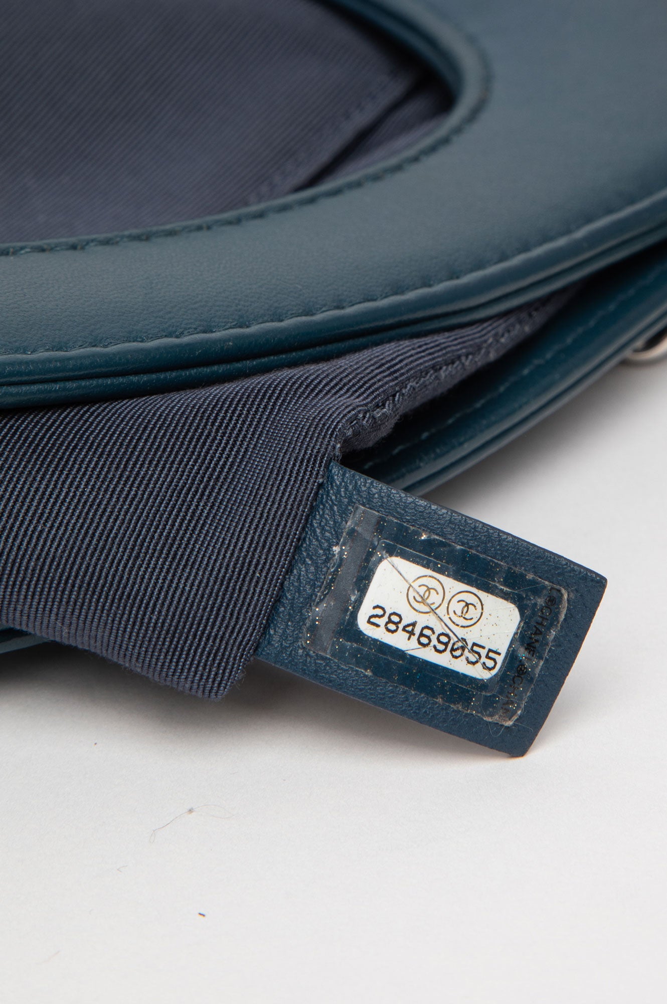 Chanel Navy Quilted Aged Calfskin Large 31 Shopping Tote Bag