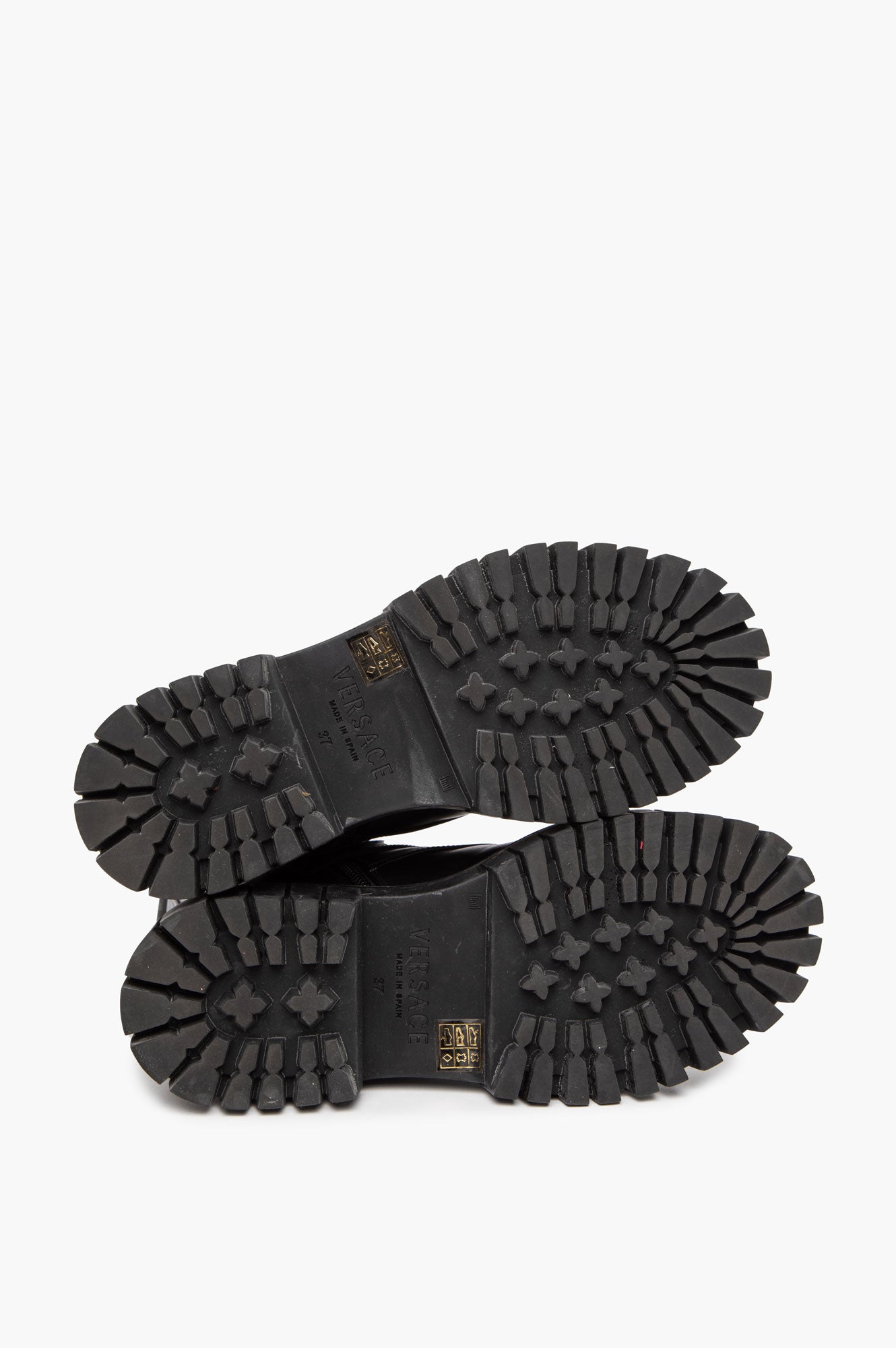 Versace Black Compact Boots Size 37