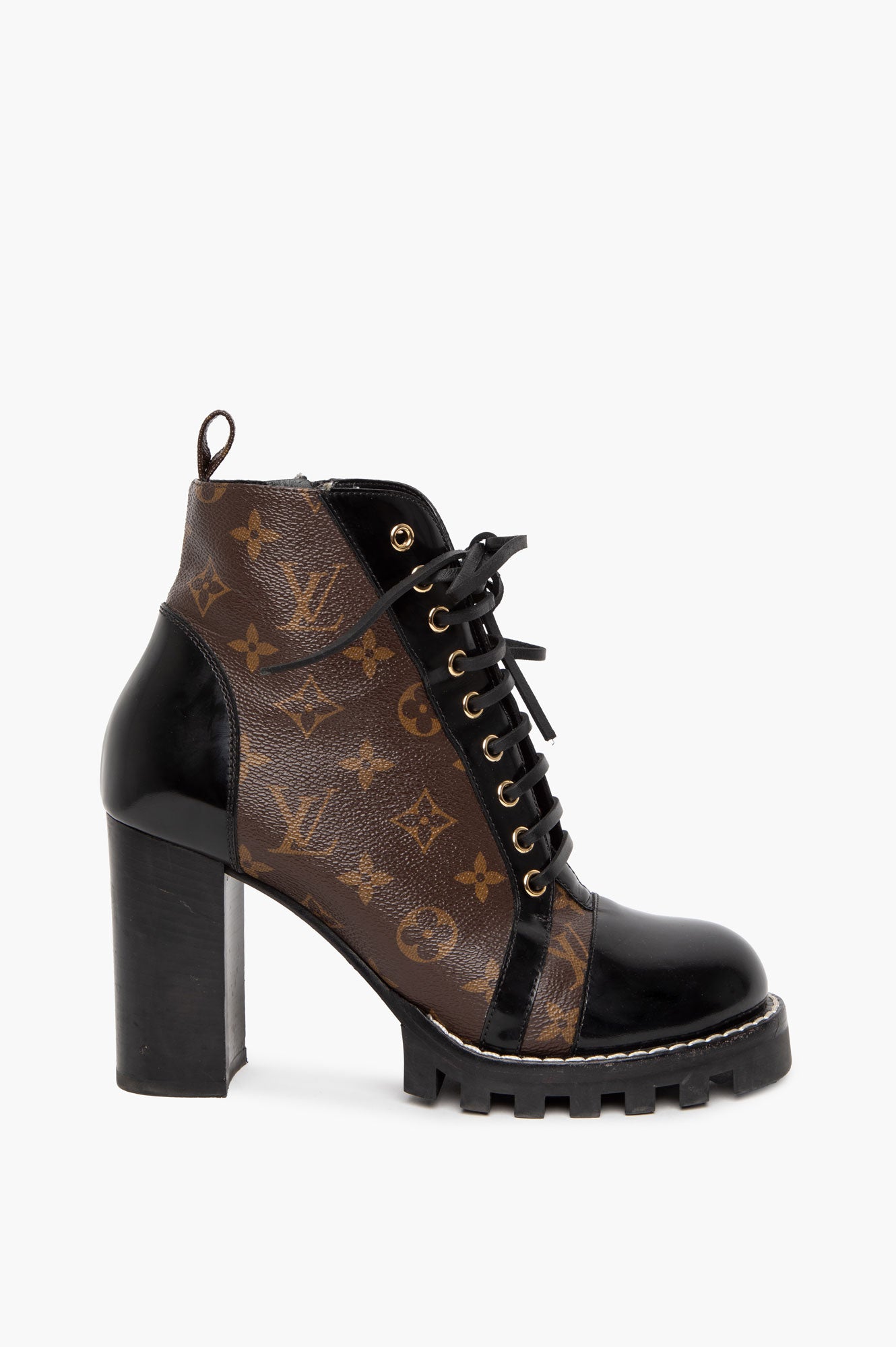 Louis Vuitton Star Trail Heeled Combat Boots Size 40