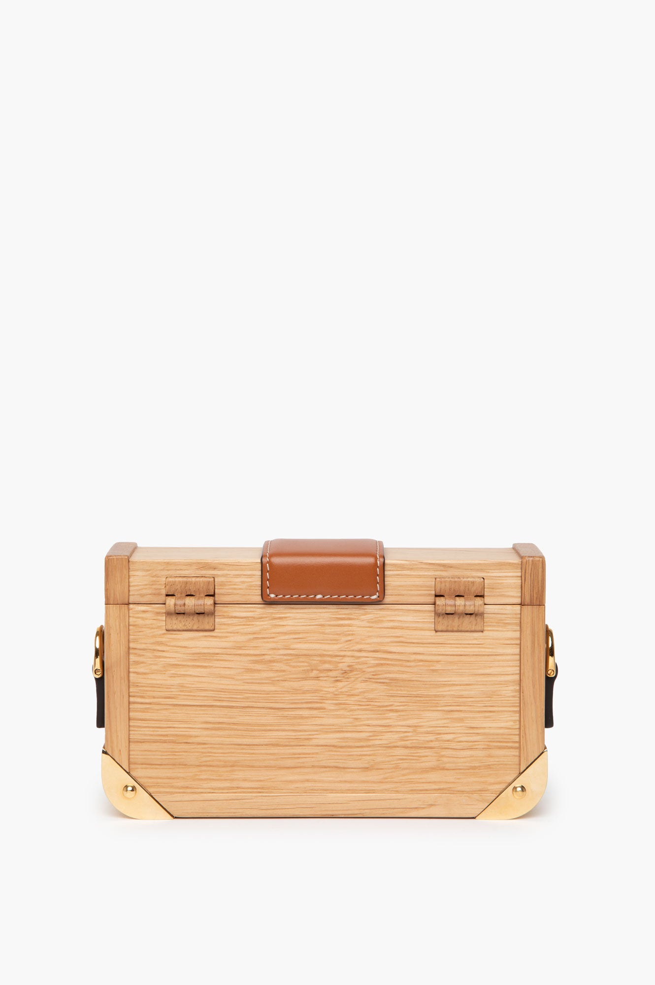 Fendi Wood Mini Baguette Trunk Bag